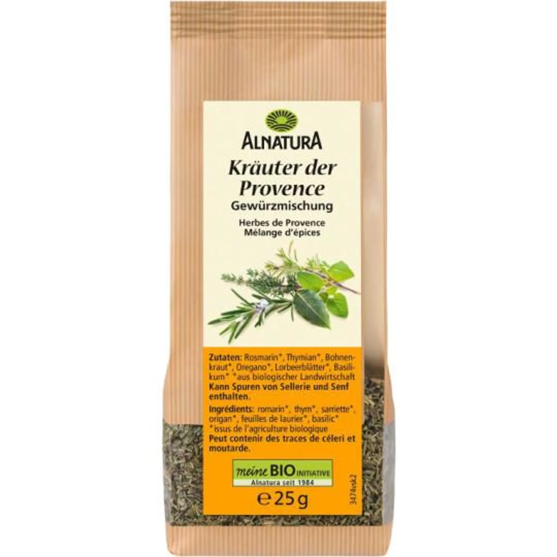 Alnatura Bio Kräuter der Provence Gewürzmischung 25G