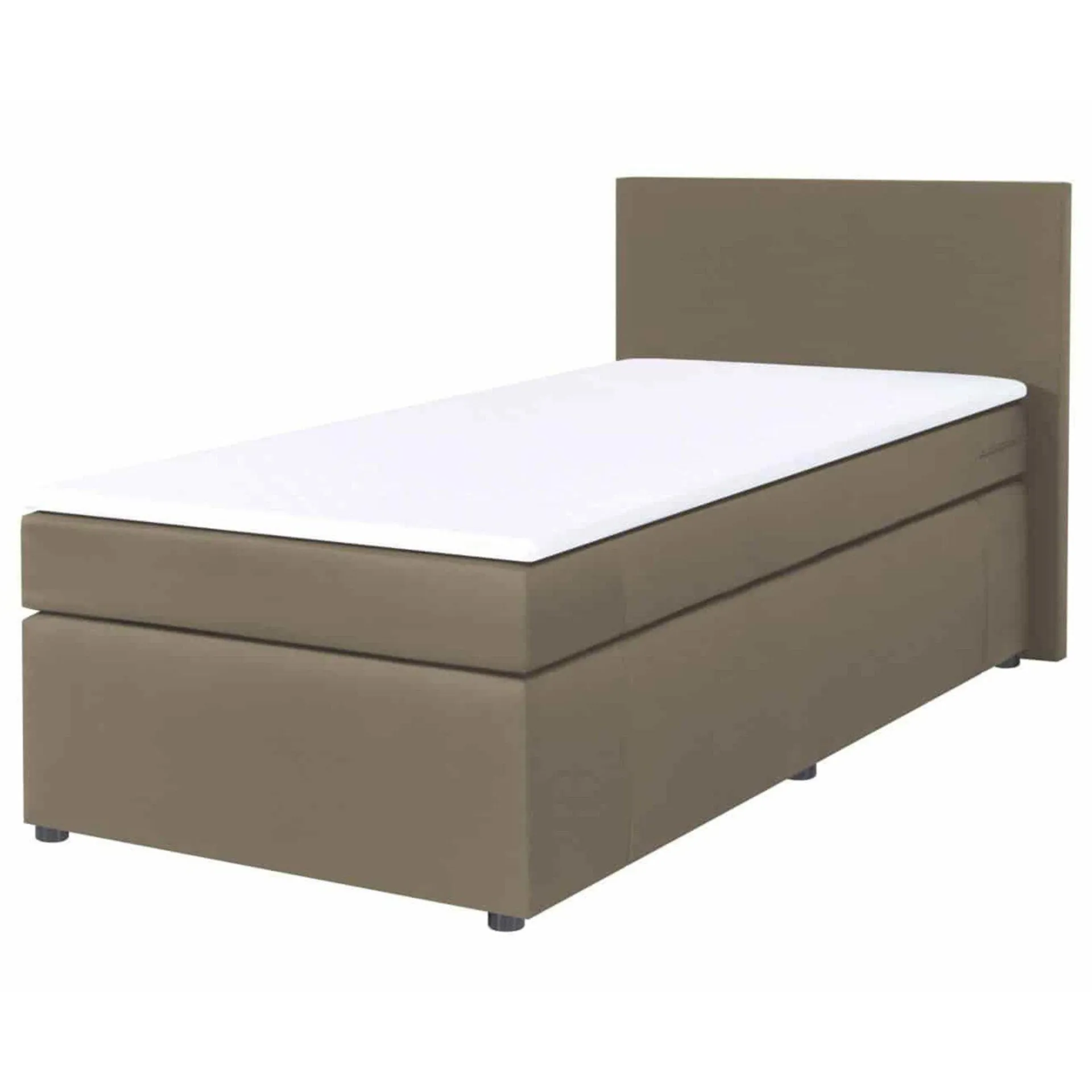 Boxspringbett - H3 - sand - 90x200 cm