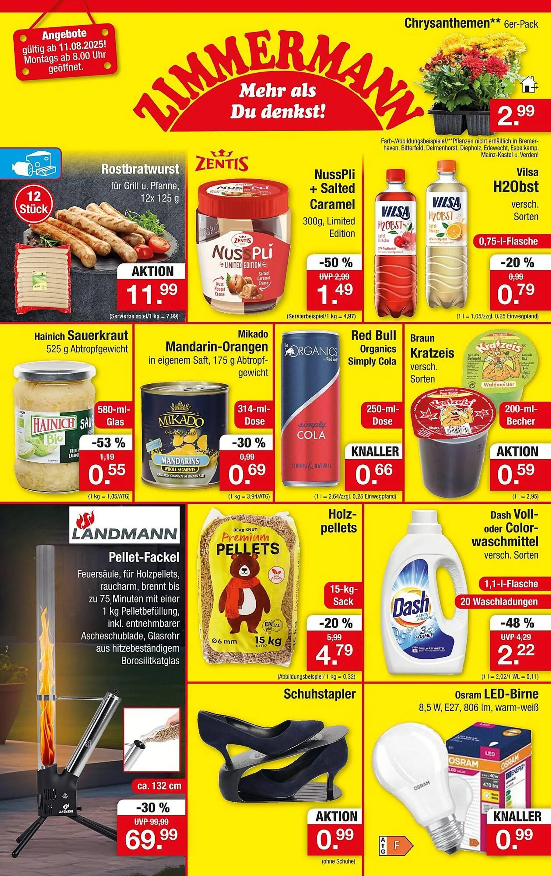Zimmermann Prospekt von 11. August bis 16. August 2025 - Prospekt seite 1