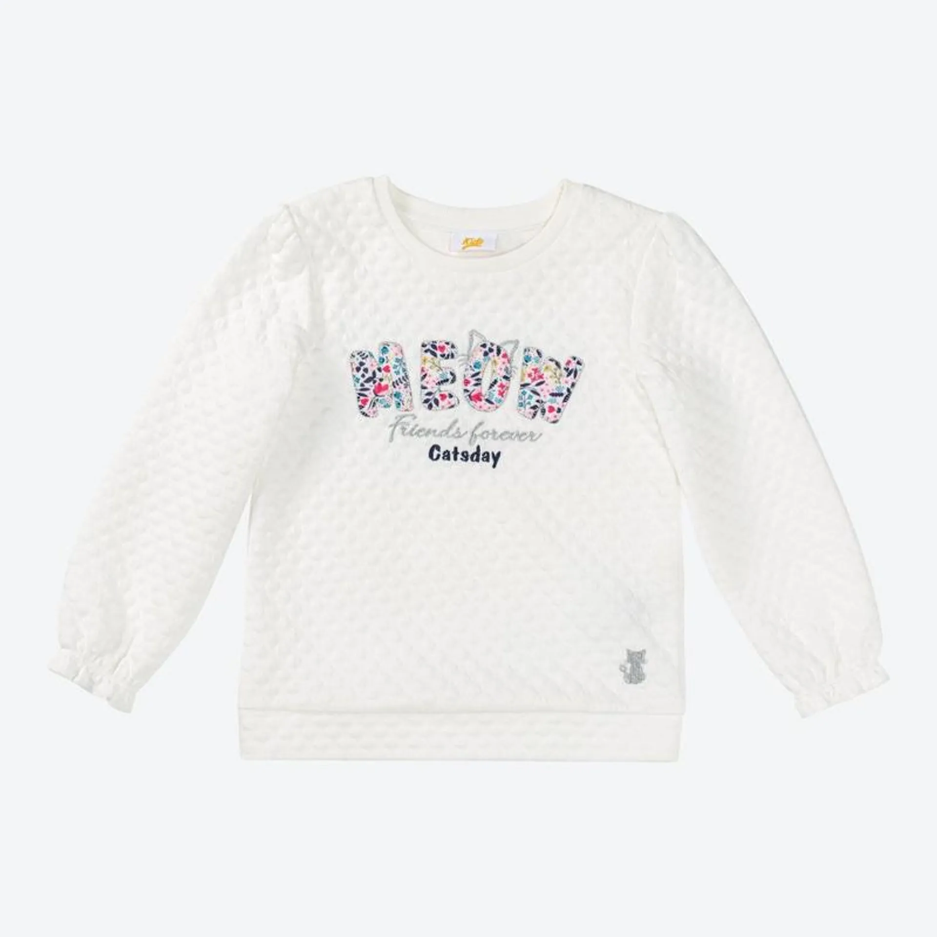 Kinder-Mädchen-Sweatshirt mit Applikation