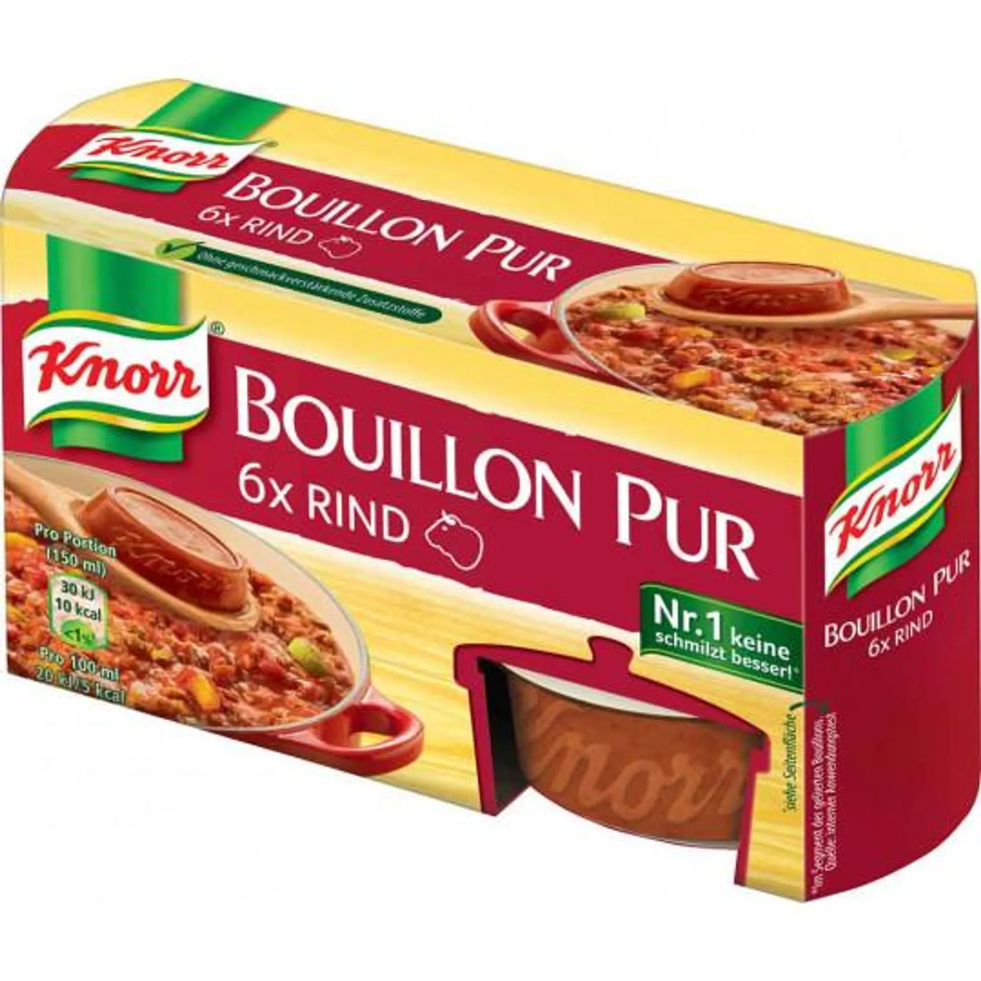 Knorr Bouillon Pur Rind 6ST 168G