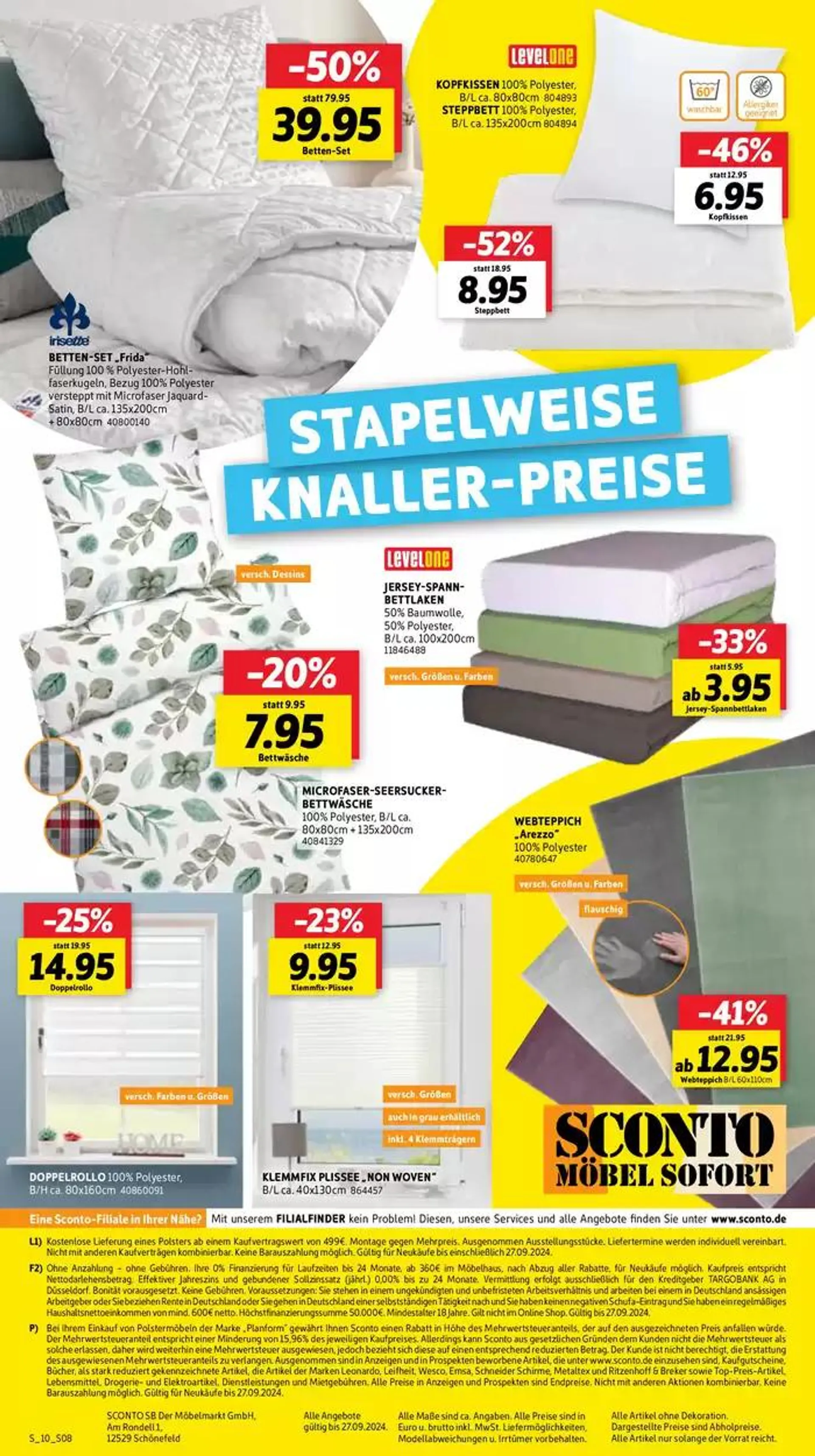 Prospekt SCONTO von 20. September bis 4. Oktober 2024 - Prospekt seite 8