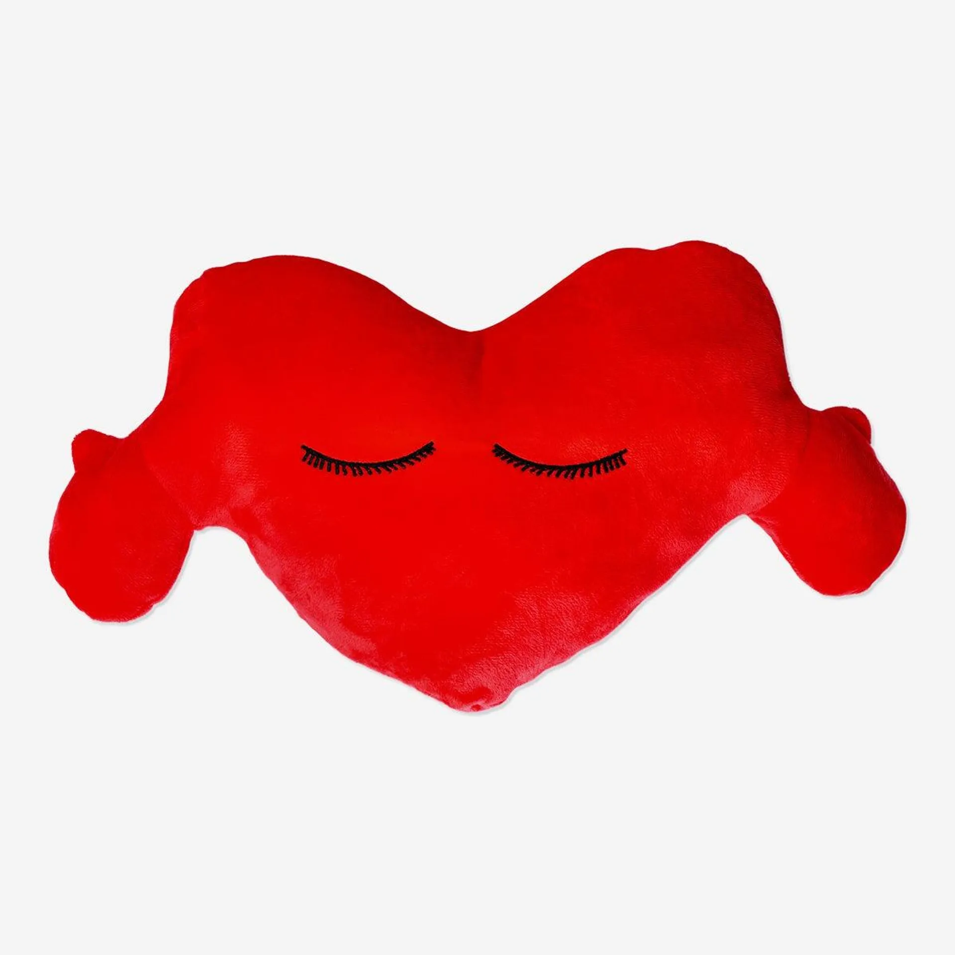 Heart shaped cushion with arms