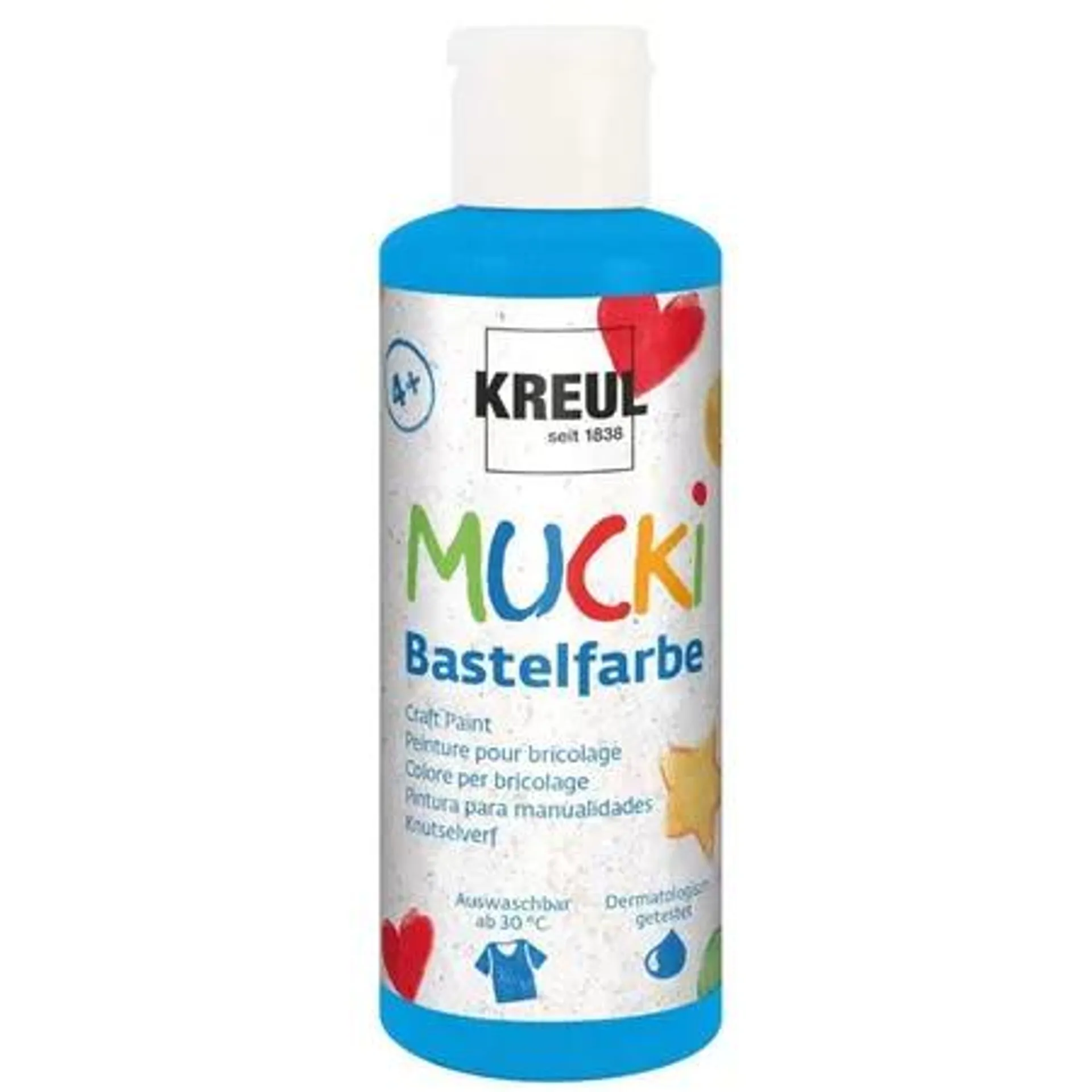 MUCKI Bastelfarbe Blau 80 ml