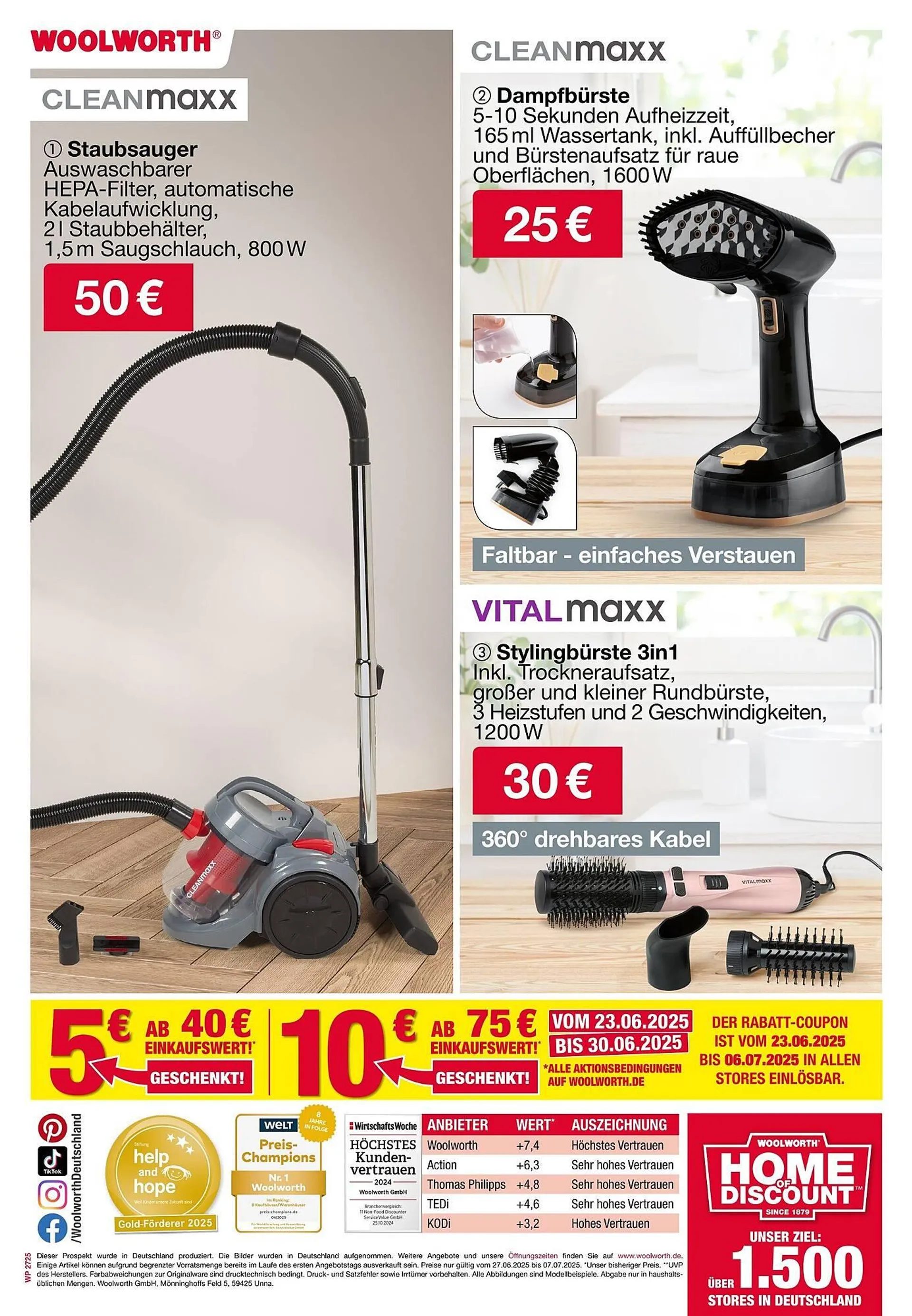 Woolworth Prospekt von 27. Juni bis 7. Juli 2025 - Prospekt seite 72