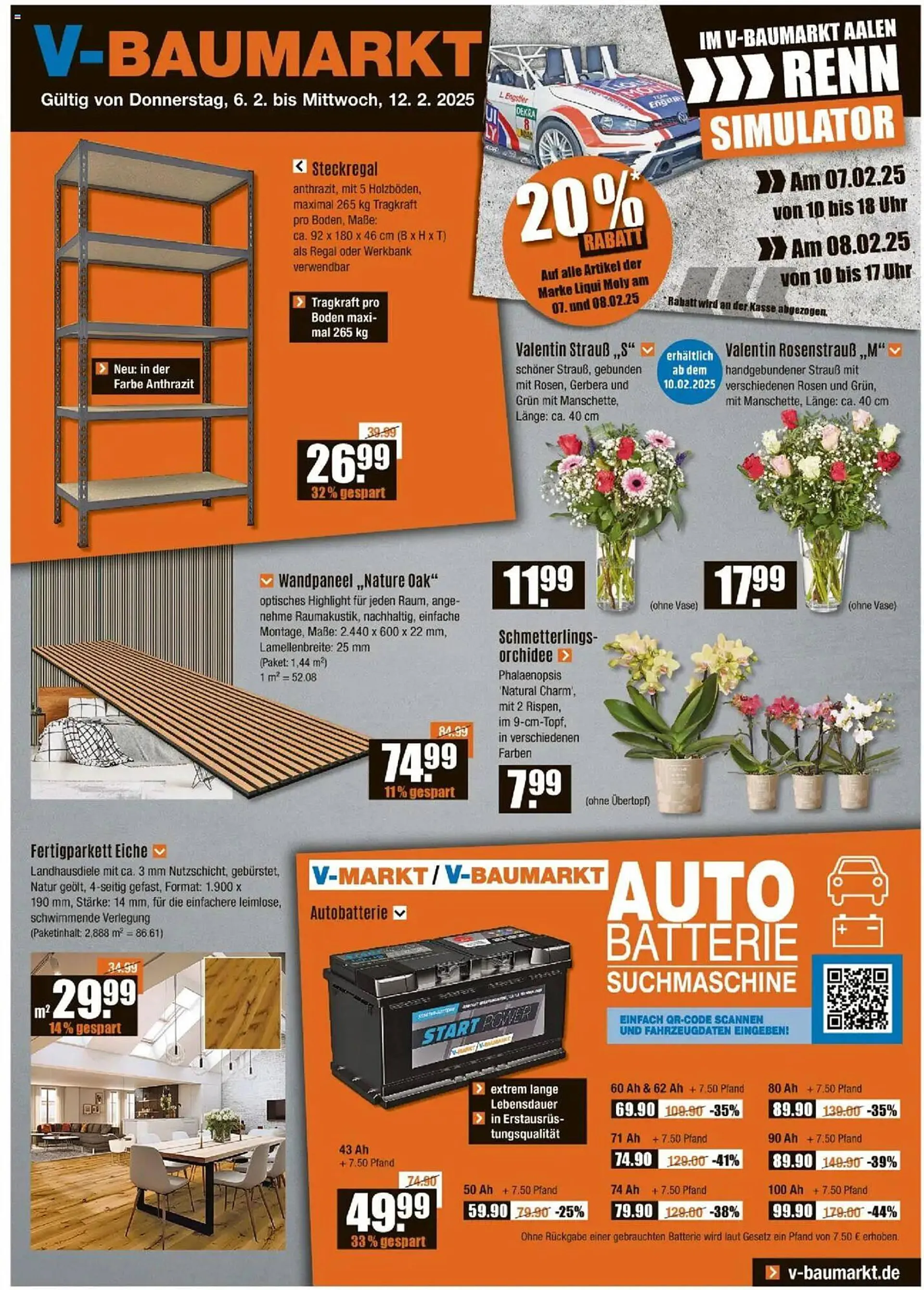 V Baumarkt Prospekt von 6. Februar bis 12. Februar 2025 - Prospekt seite 1