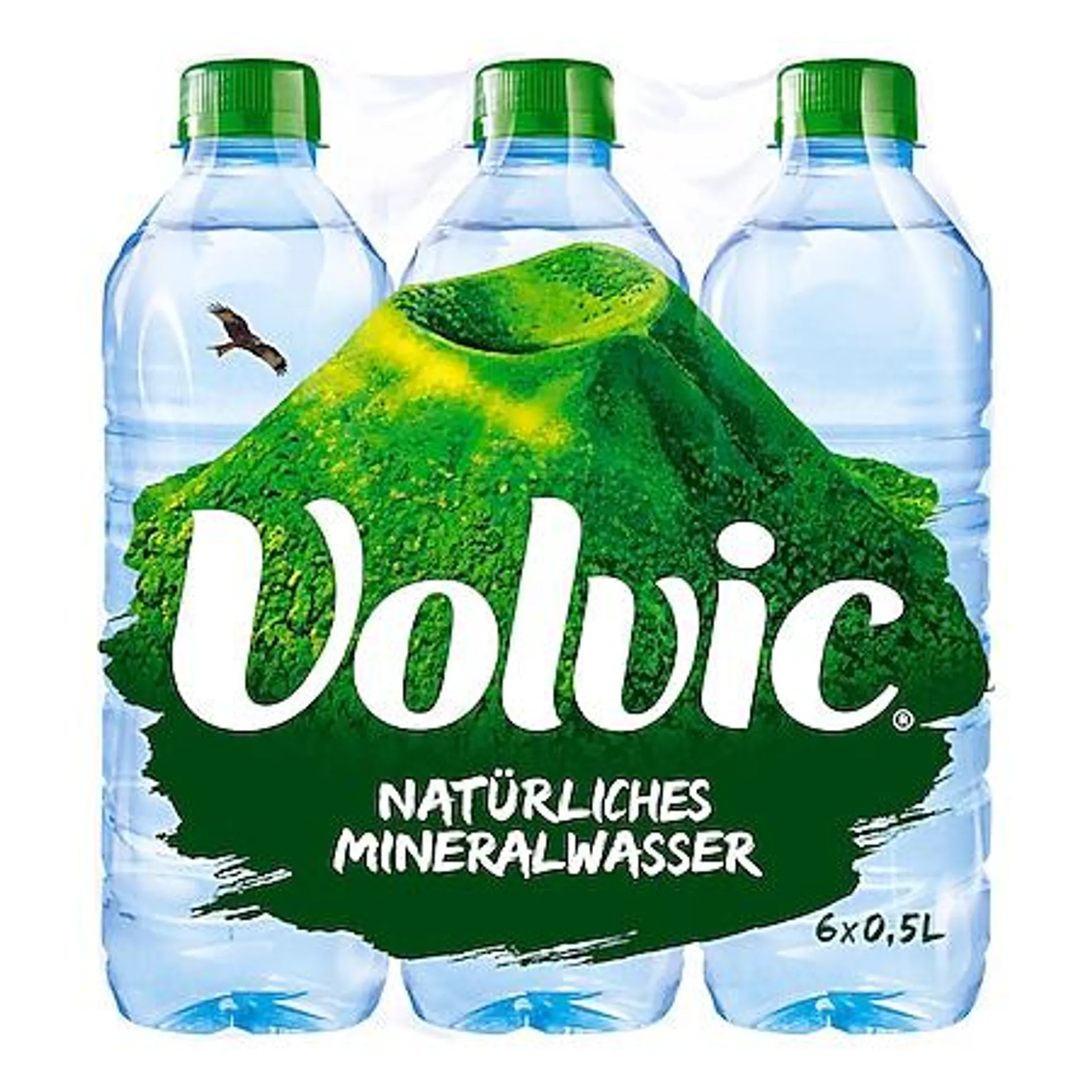 Volvic Mineralwasser Naturelle 0,5 Liter, 6er Pack