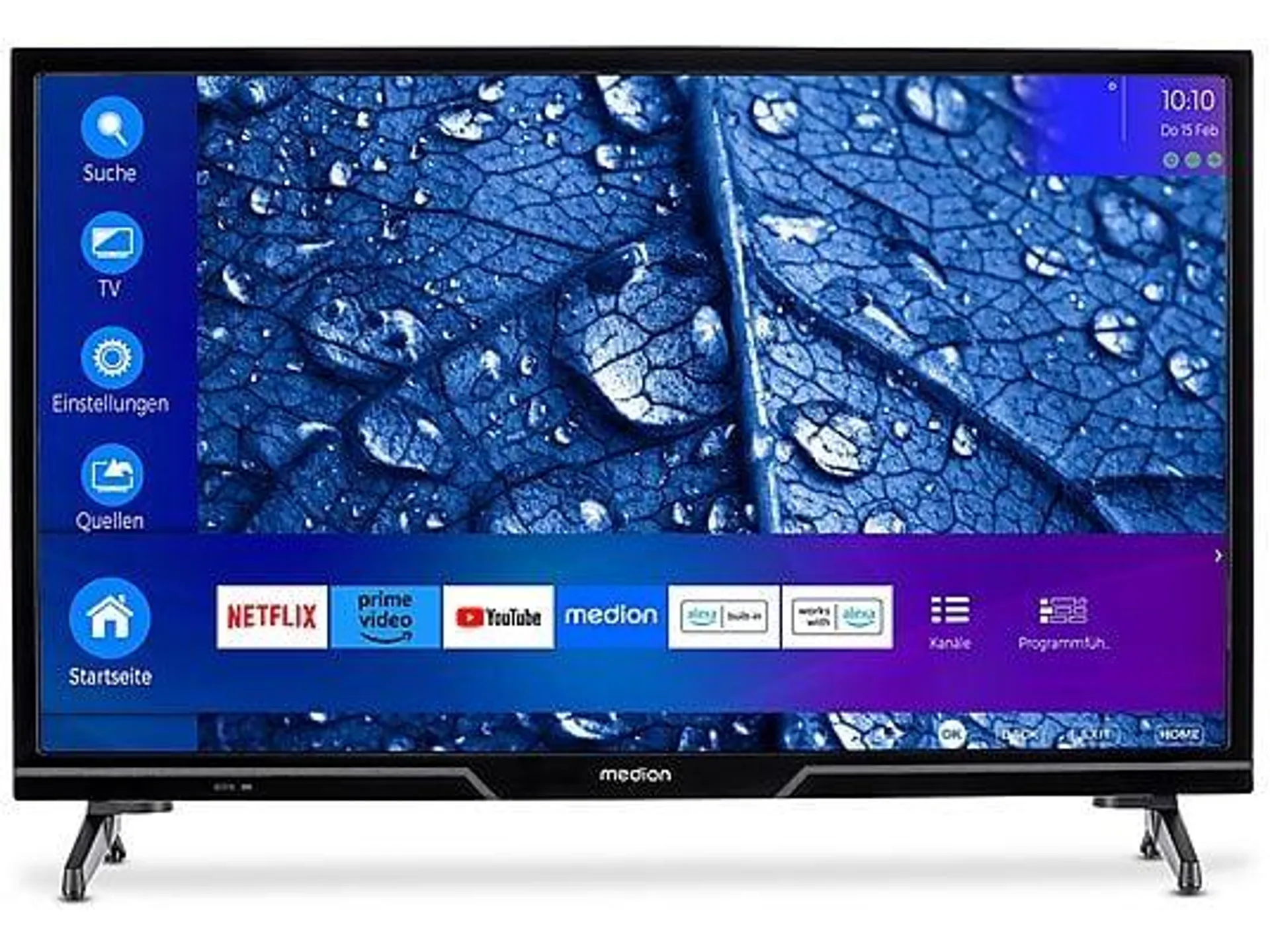 MEDION P12451 (MD29230) Smart TV (Flat, 23,5 Zoll / 59,8 cm, HD, SMART TV)