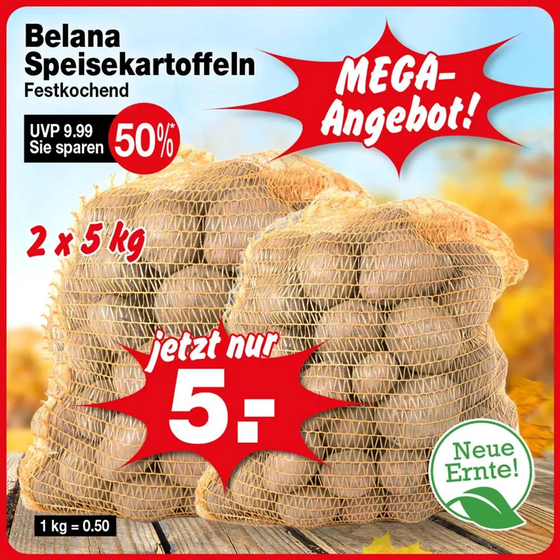 Speisefrühkartoffeln 2x5kg