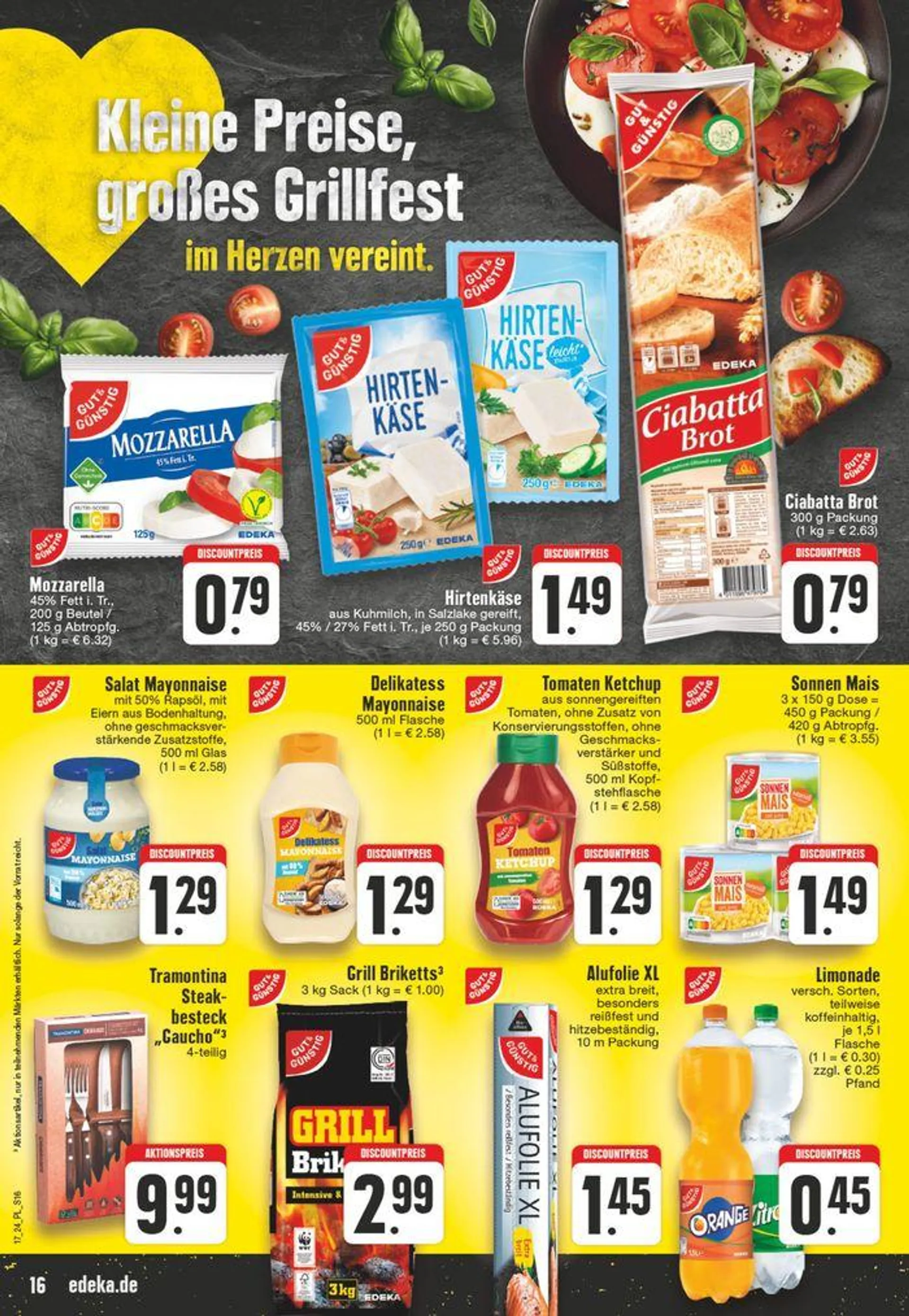 Edeka flugblatt von 21. April bis 27. April 2024 - Prospekt seite 16