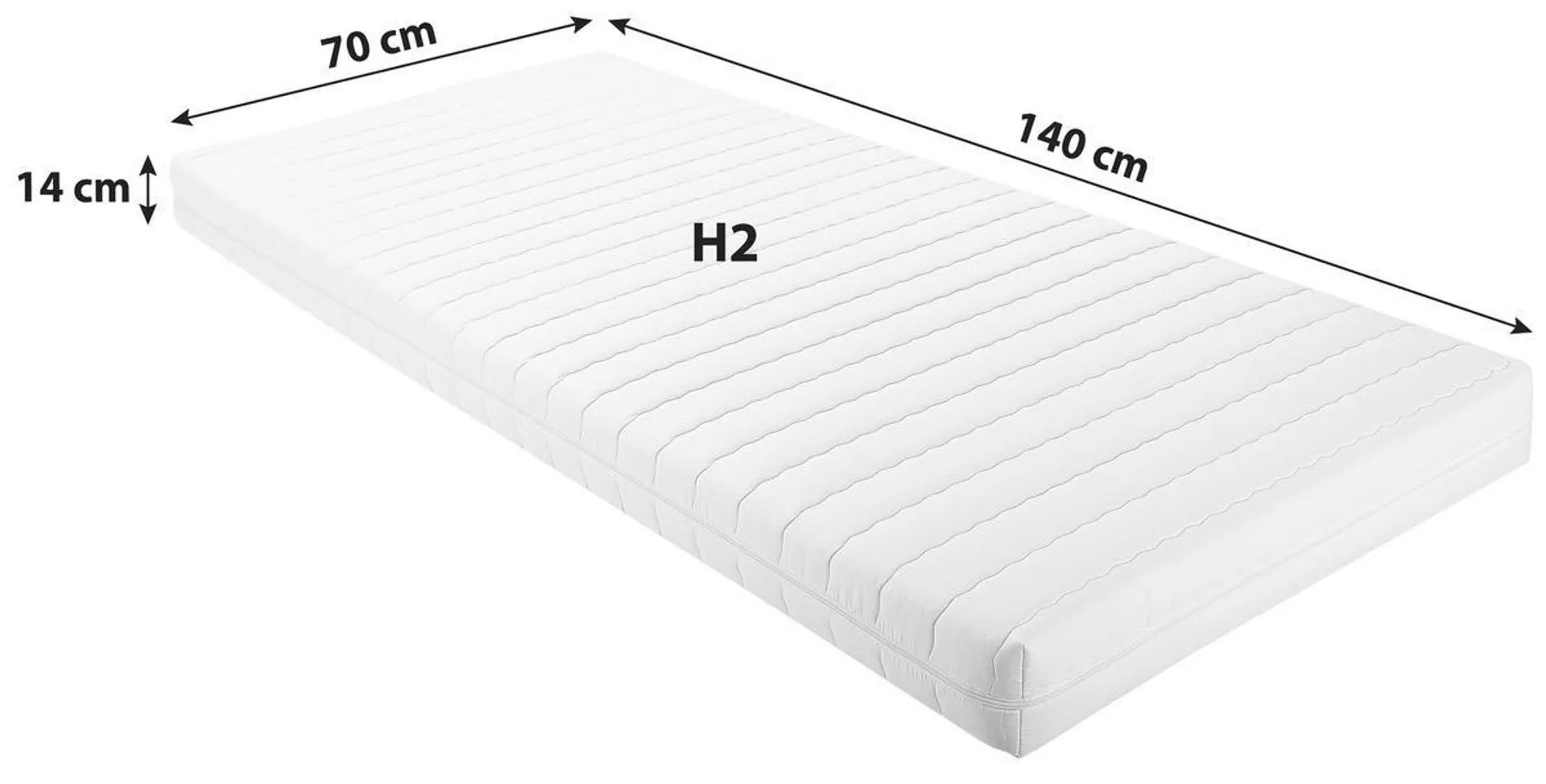 Kindermatratze Med Allergen ca. 70x140 cm