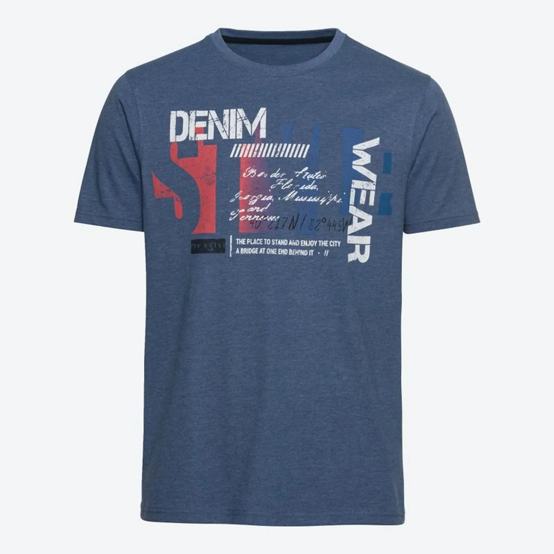 Herren-T-Shirt mit großem Frontdruck