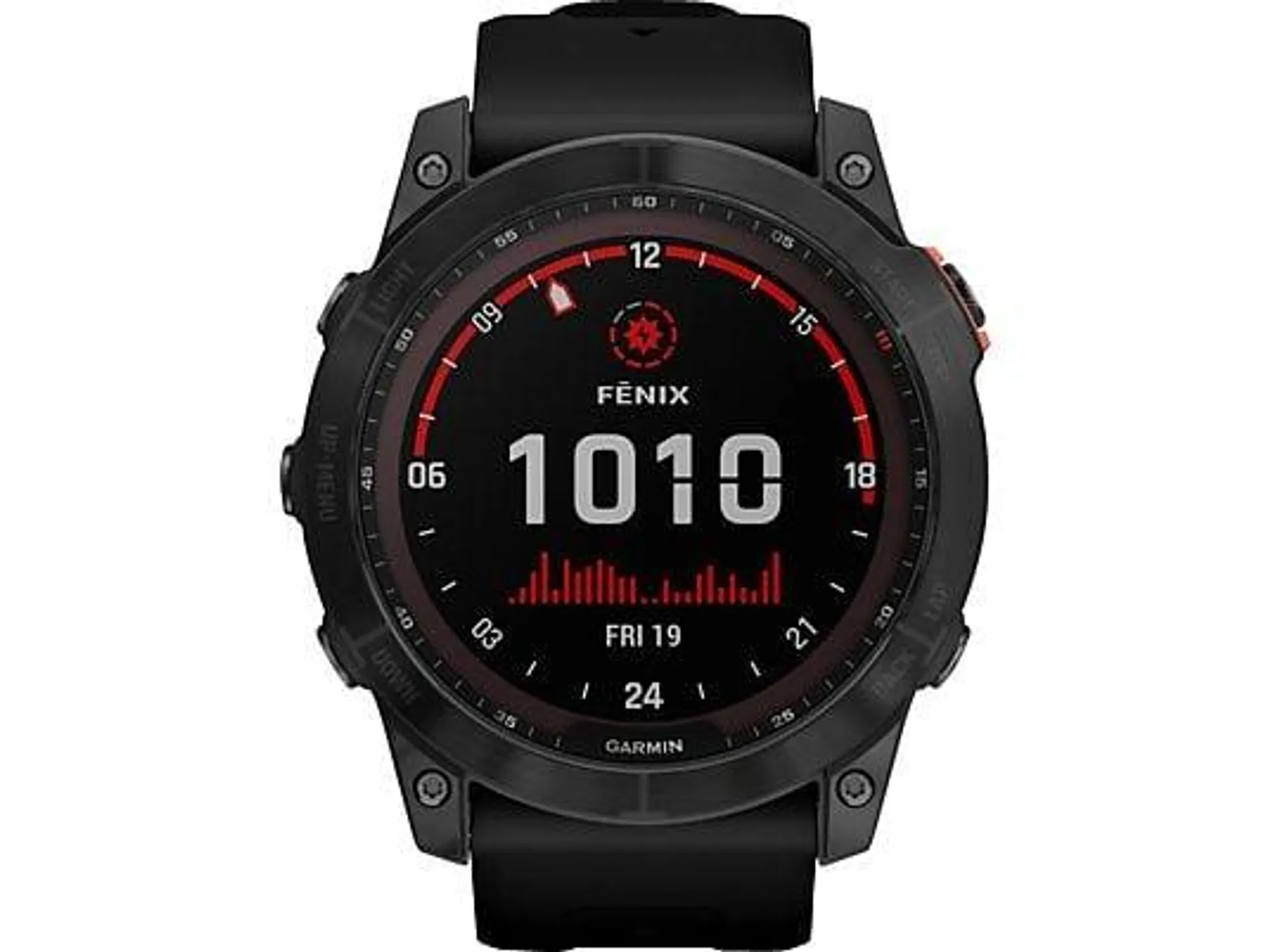 GARMIN Fenix 7X Solar Smartwatch Edelstahl Silikon, 127-210 mm, Schwarz/Schiefergrau