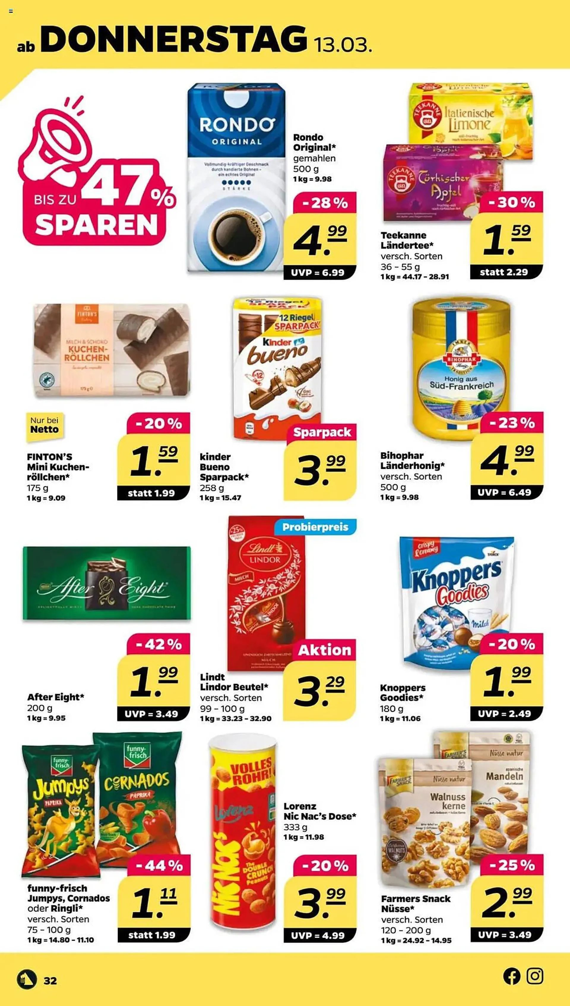 NETTO Prospekt von 10. März bis 15. März 2025 - Prospekt seite 32