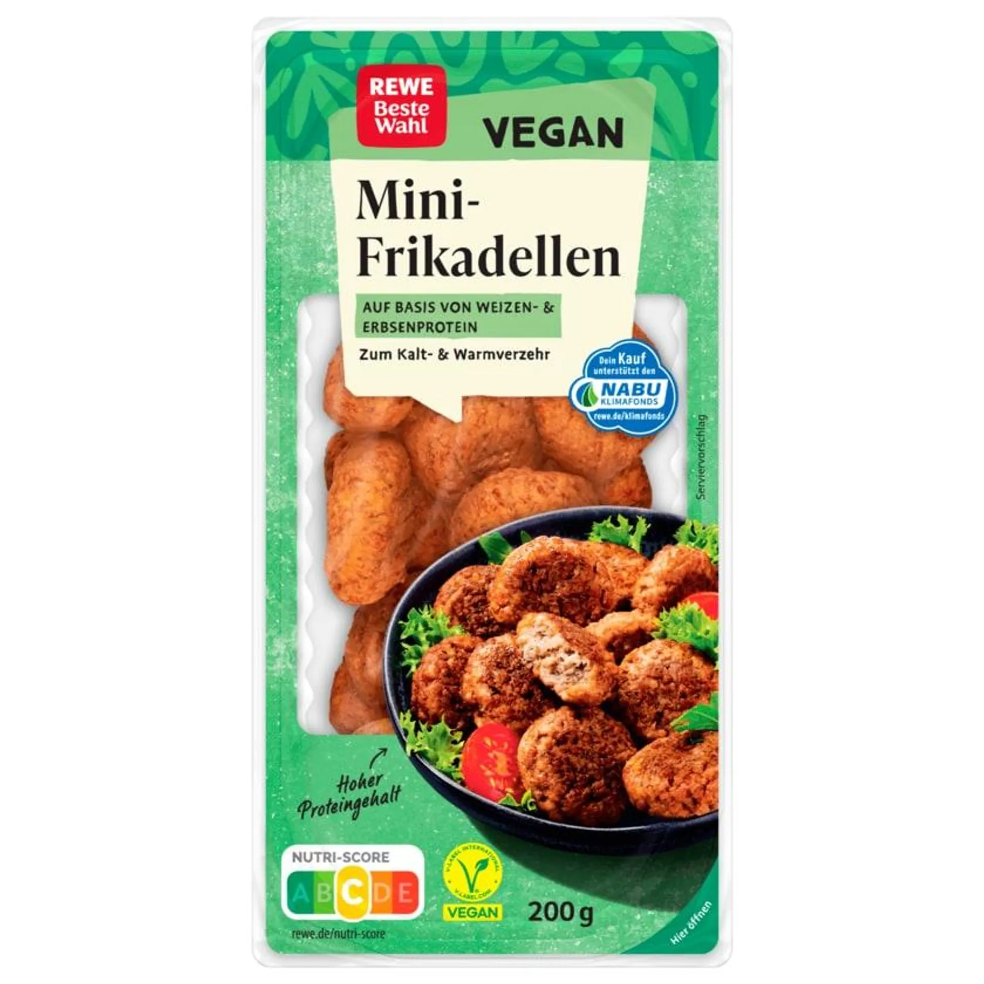 REWE Beste Wahl Mini Frikadellen vegan 200g