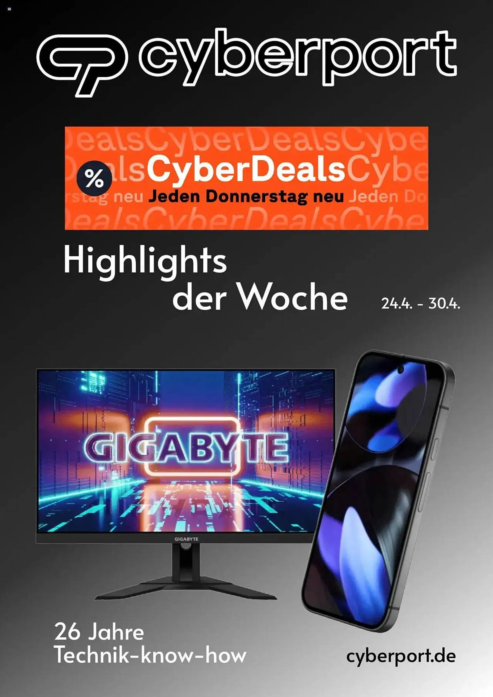 Cyberport Prospekt von 24. April bis 30. April 2025 - Prospekt seite 1