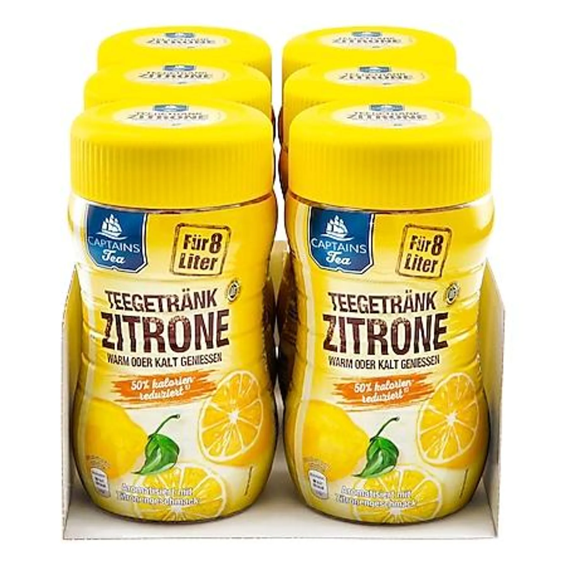 Captains Tea Instanttee Zitrone 400 g, 6er Pack