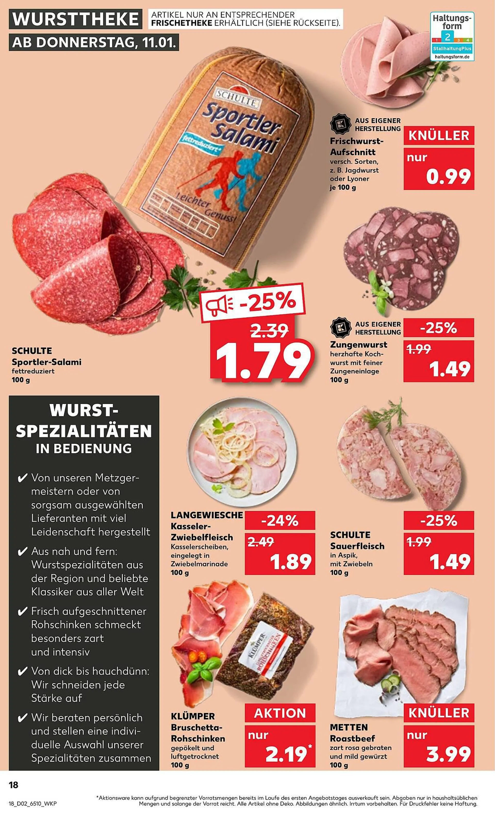 Kaufland Prospekt von 11. Januar bis 17. Januar 2024 - Prospekt seite 18