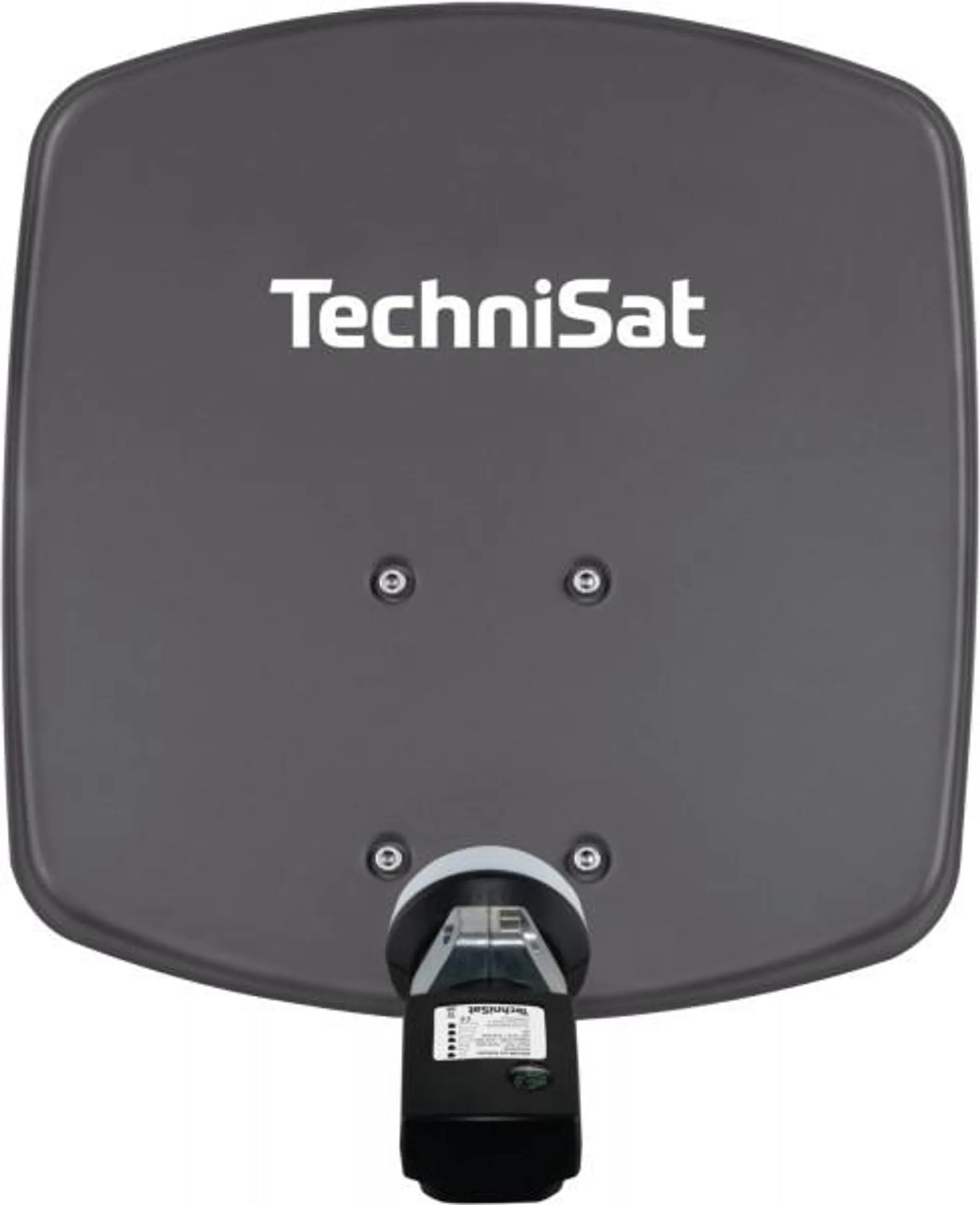 TechniSat DigiDish 33 Satellitenantenne inkl. V/H-LNB mit Satfinder schiefergrau