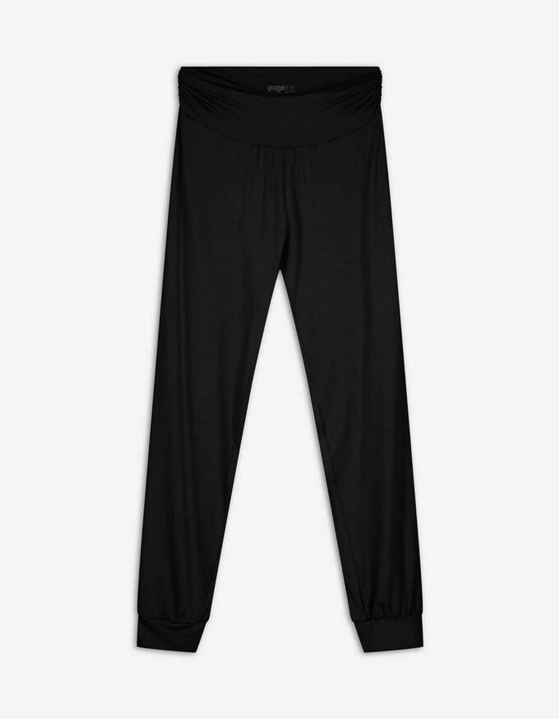 Pantaloni jogging - LENZING™ ECOVERO™ - Negru