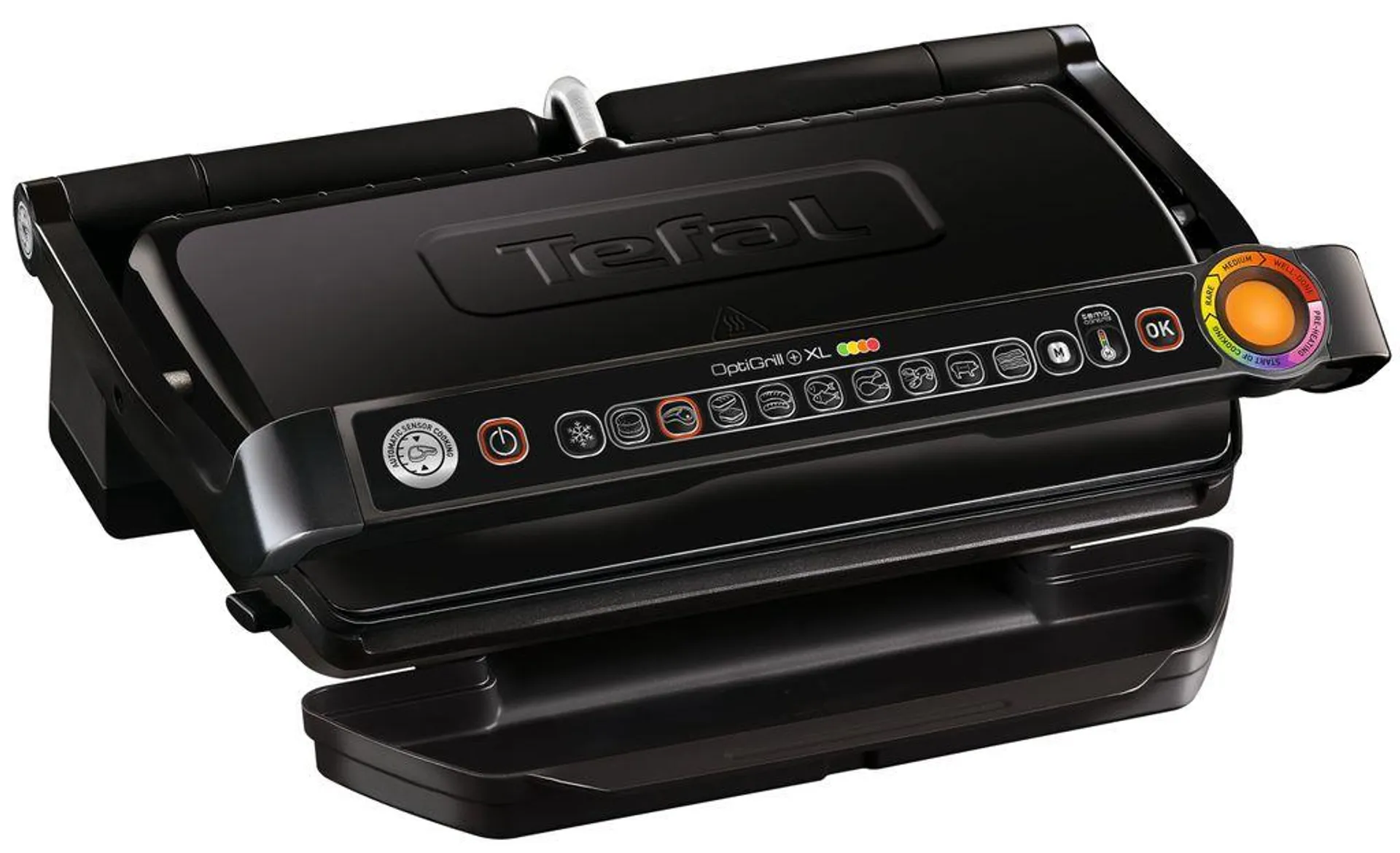 Tefal OptiGrill+ GC7228 XL, 2000 Watt, 4 Temperaturen, 9 Programme