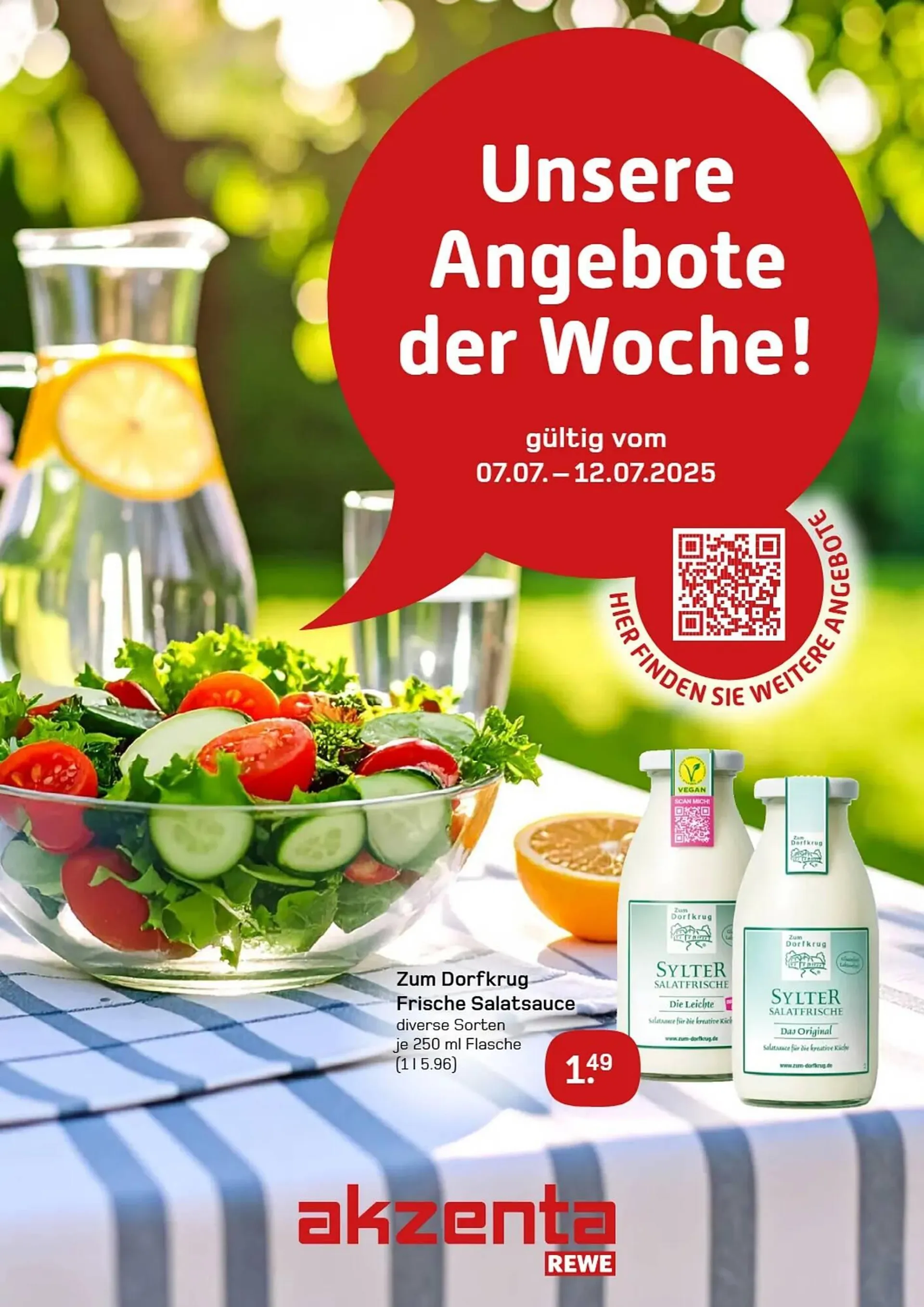 akzenta Prospekt von 7. Juli bis 12. Juli 2025 - Prospekt seite 1