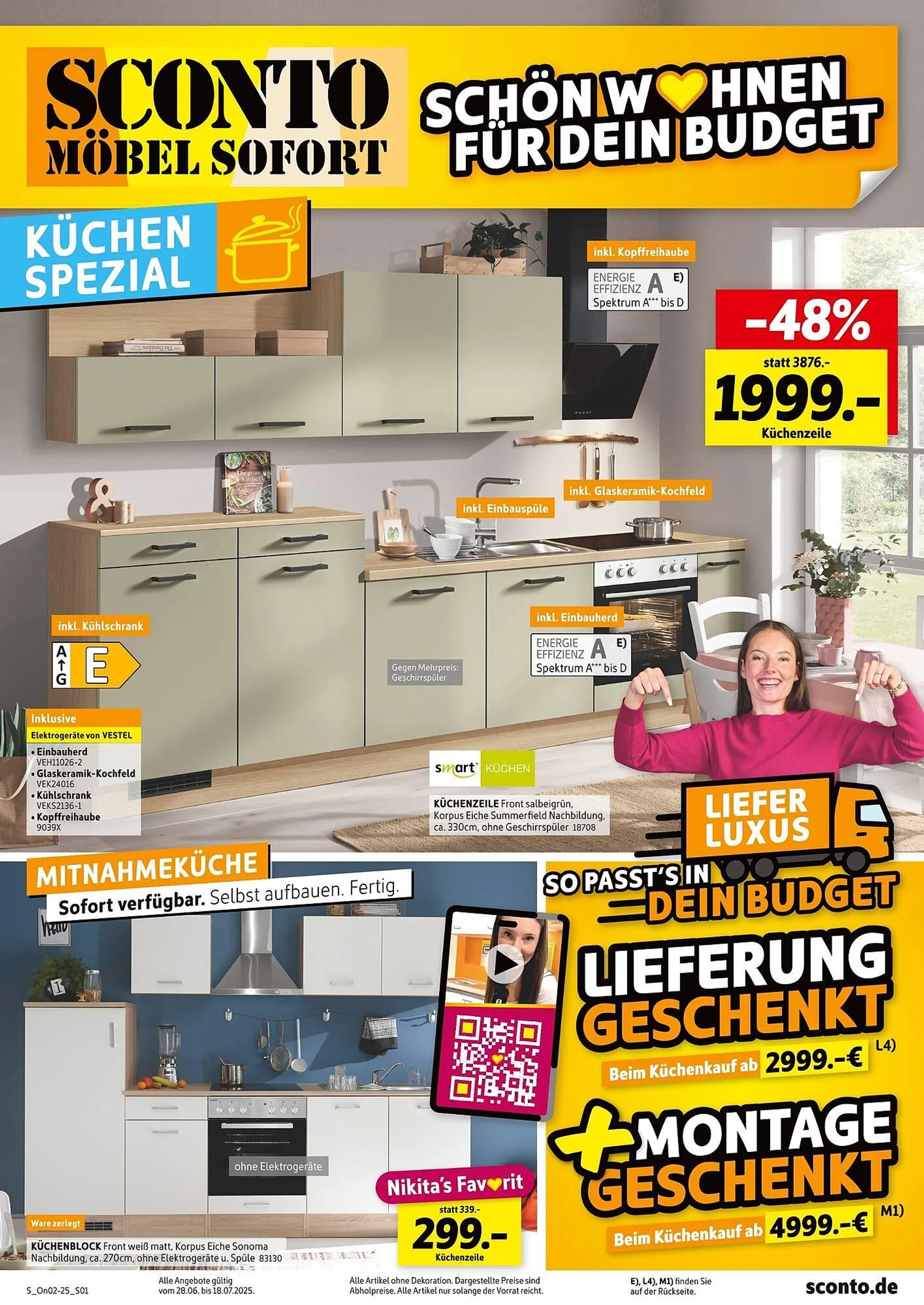 SCONTO Prospekt von 28. Juni bis 18. Juli 2025 - Prospekt seite 1