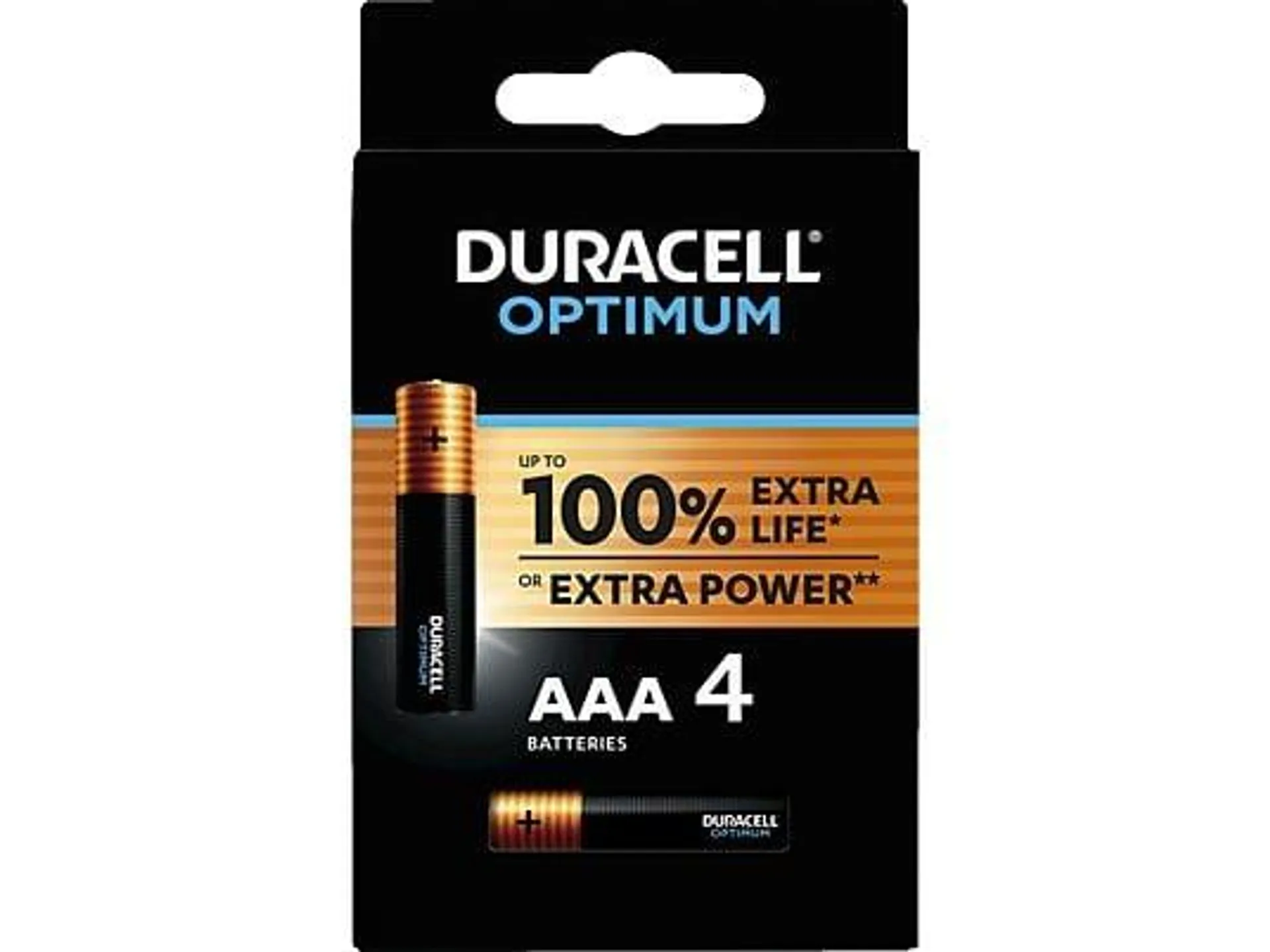 DURACELL 137516 AAA Batterie, Alkaline, 1.5 Volt 4 Stück