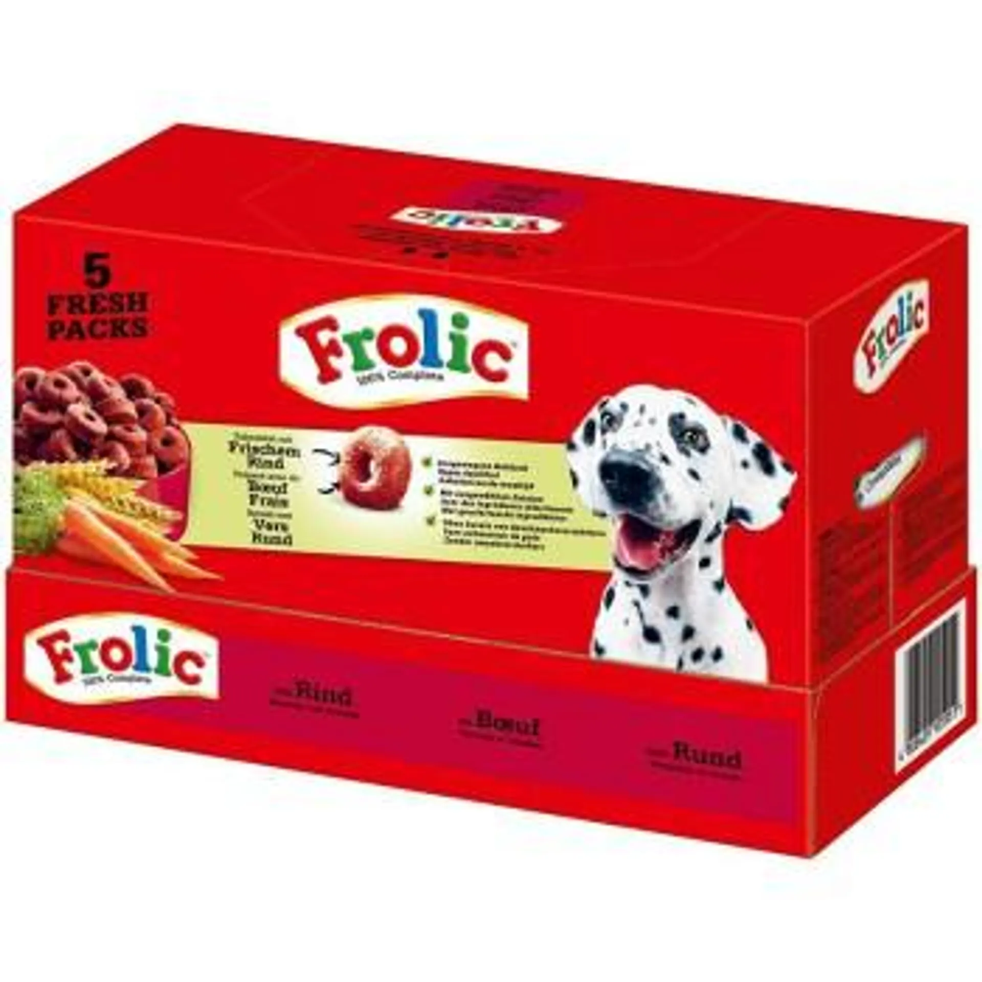 Frolic 5 Fresh Packs mit Rind, Karotten und Getreide 5 x 1,5kg