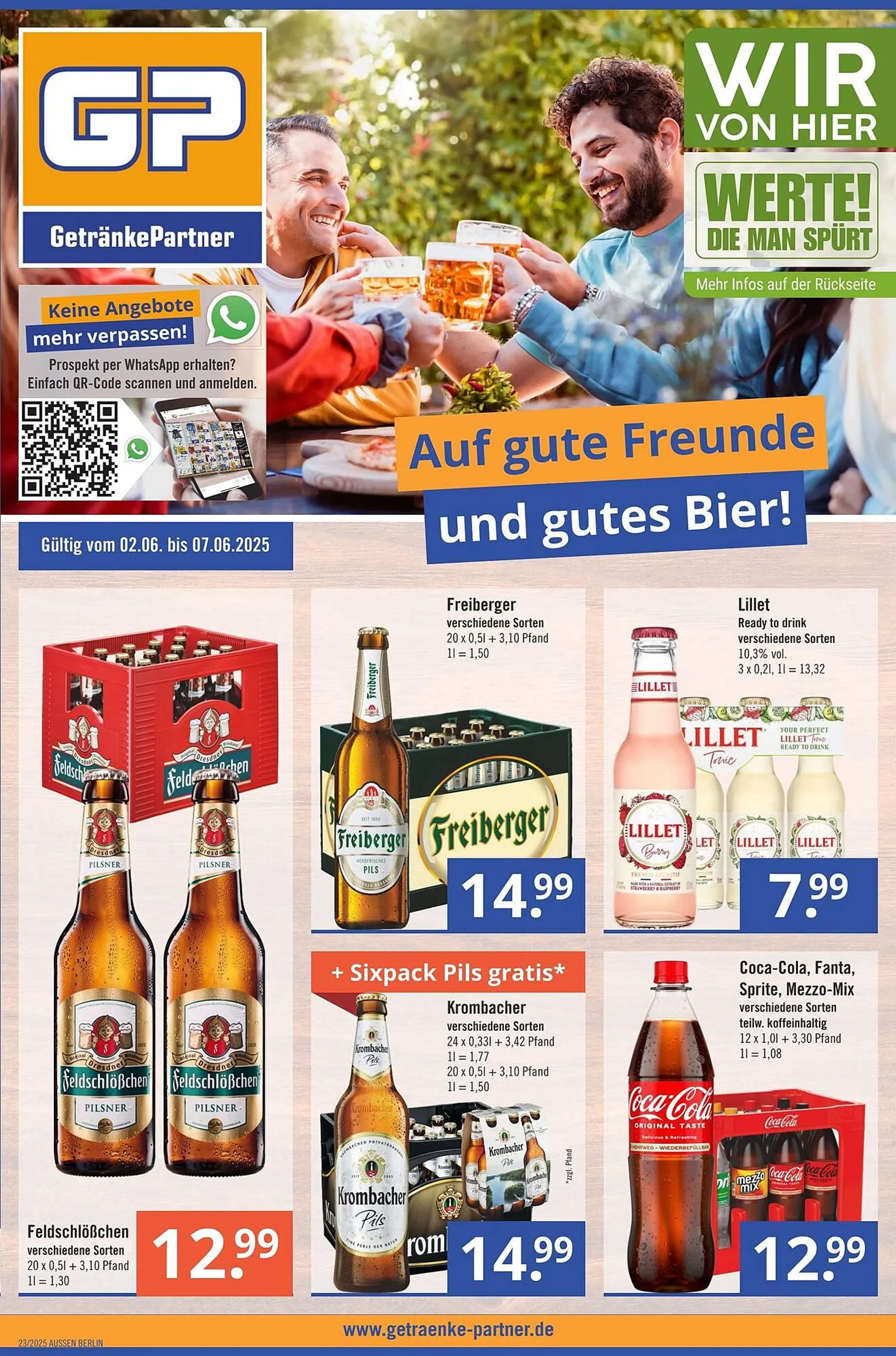 GetränkePartner Prospekt von 2. Juni bis 15. Juni 2025 - Prospekt seite 1