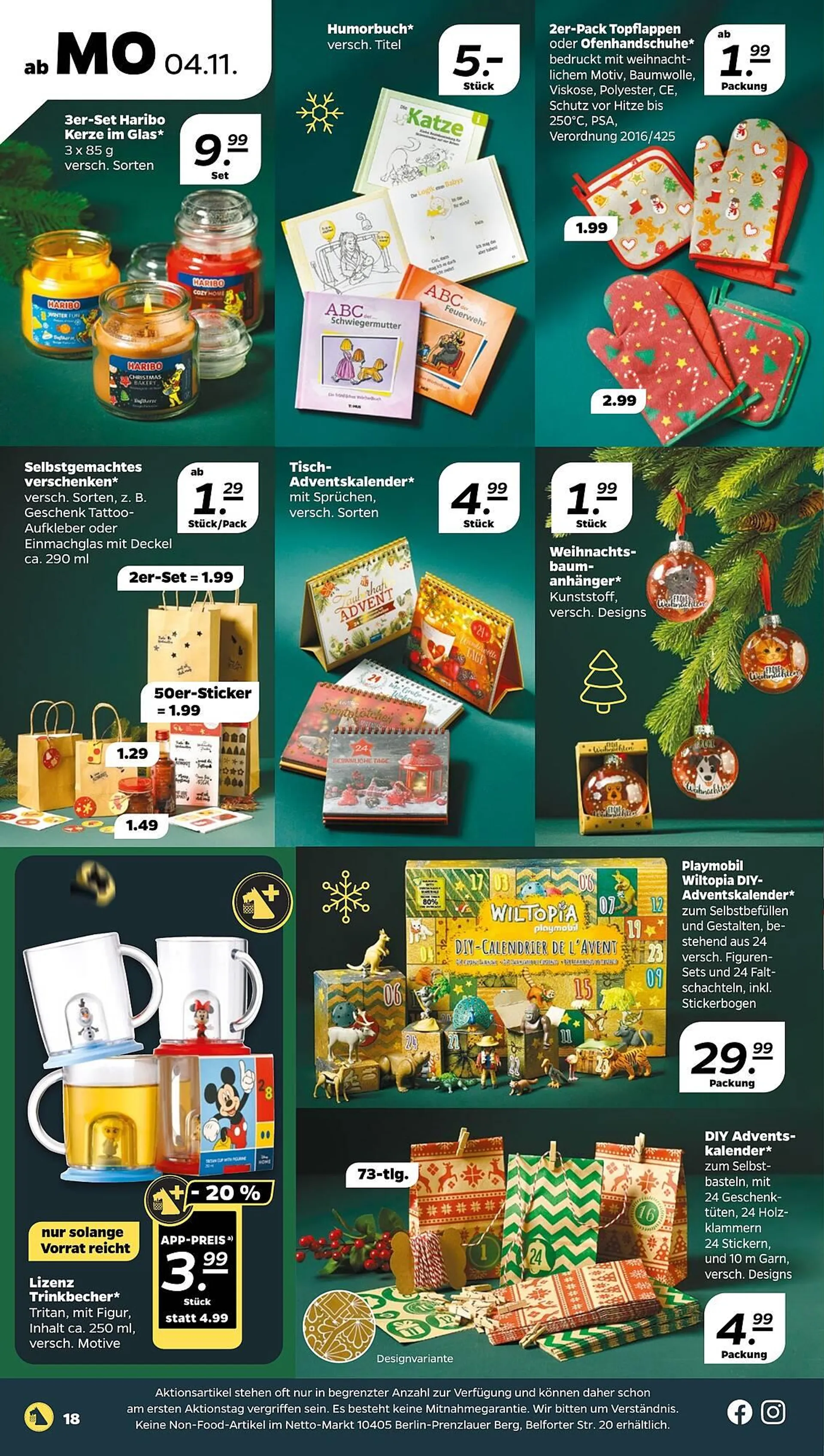 NETTO Prospekt von 4. November bis 9. November 2024 - Prospekt seite 18