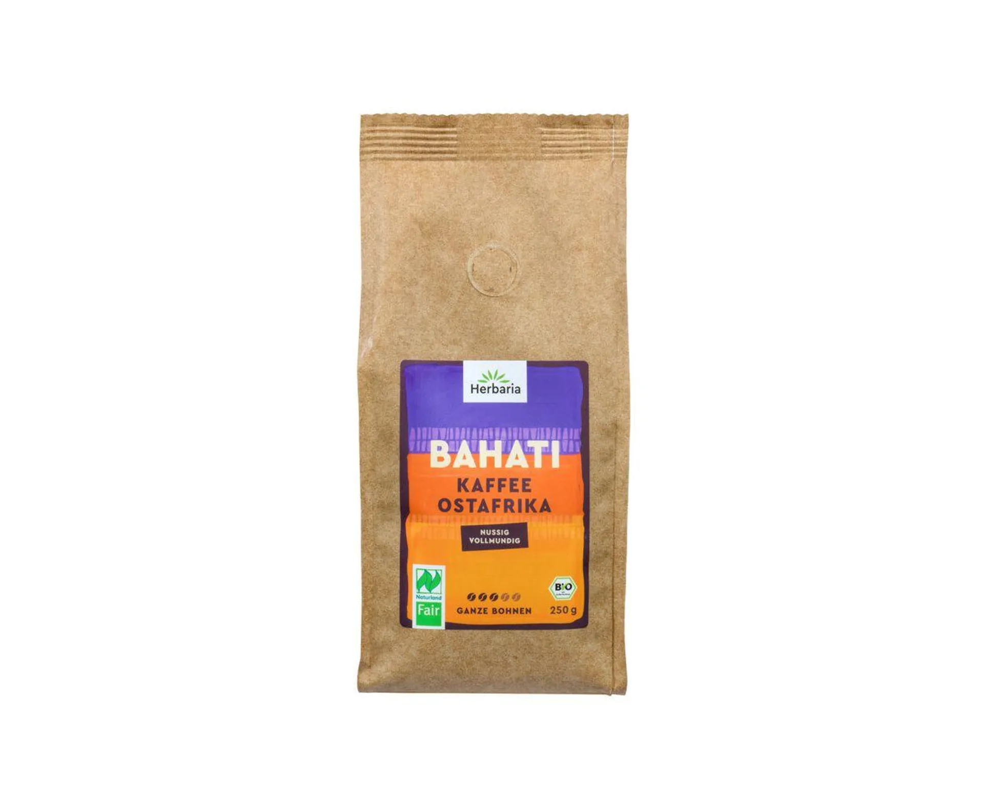 Herbaria Bahati Kaffee ganze Bohnen 250 g