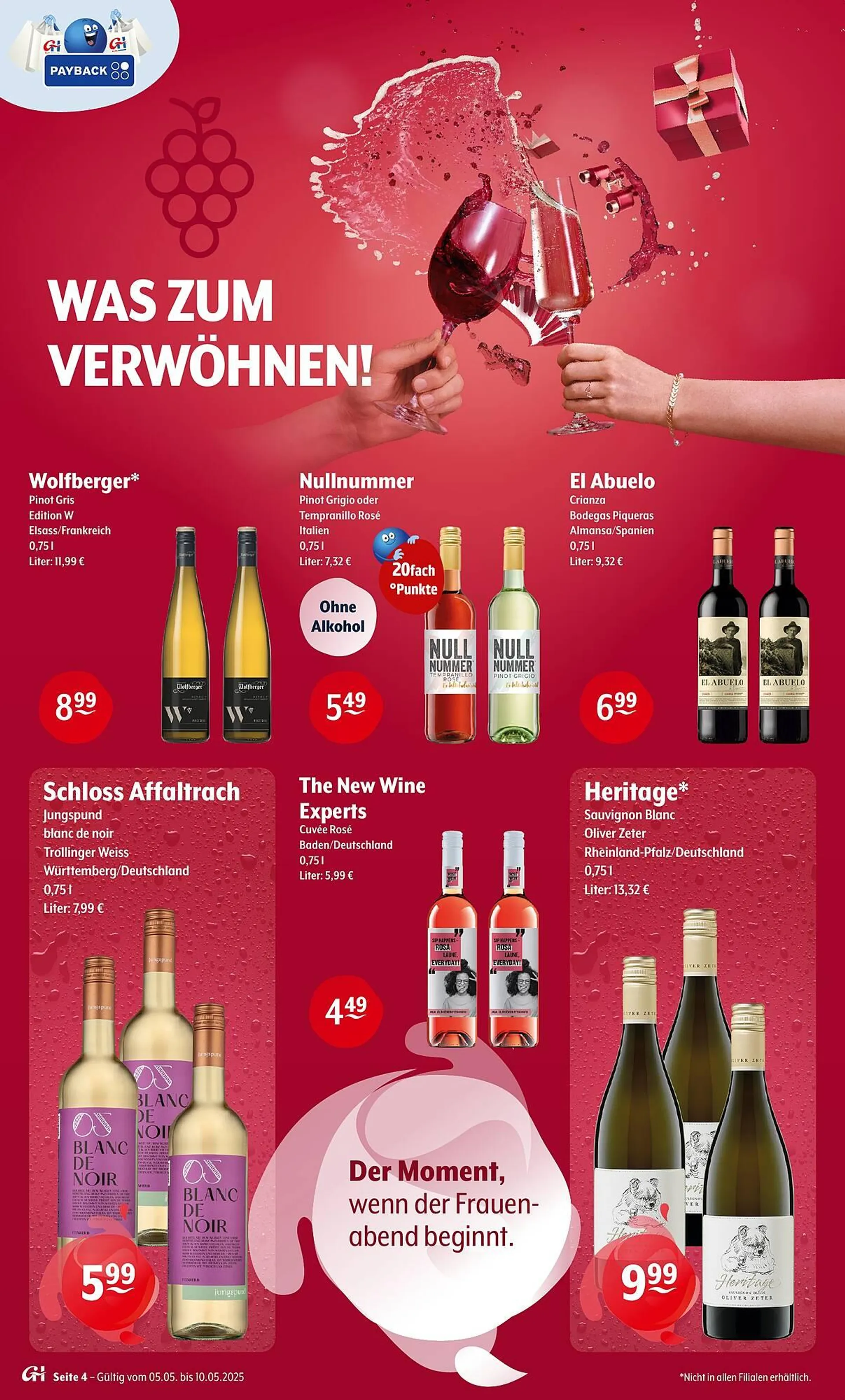 Trink und Spare Prospekt von 7. Mai bis 10. Mai 2025 - Prospekt seite 4