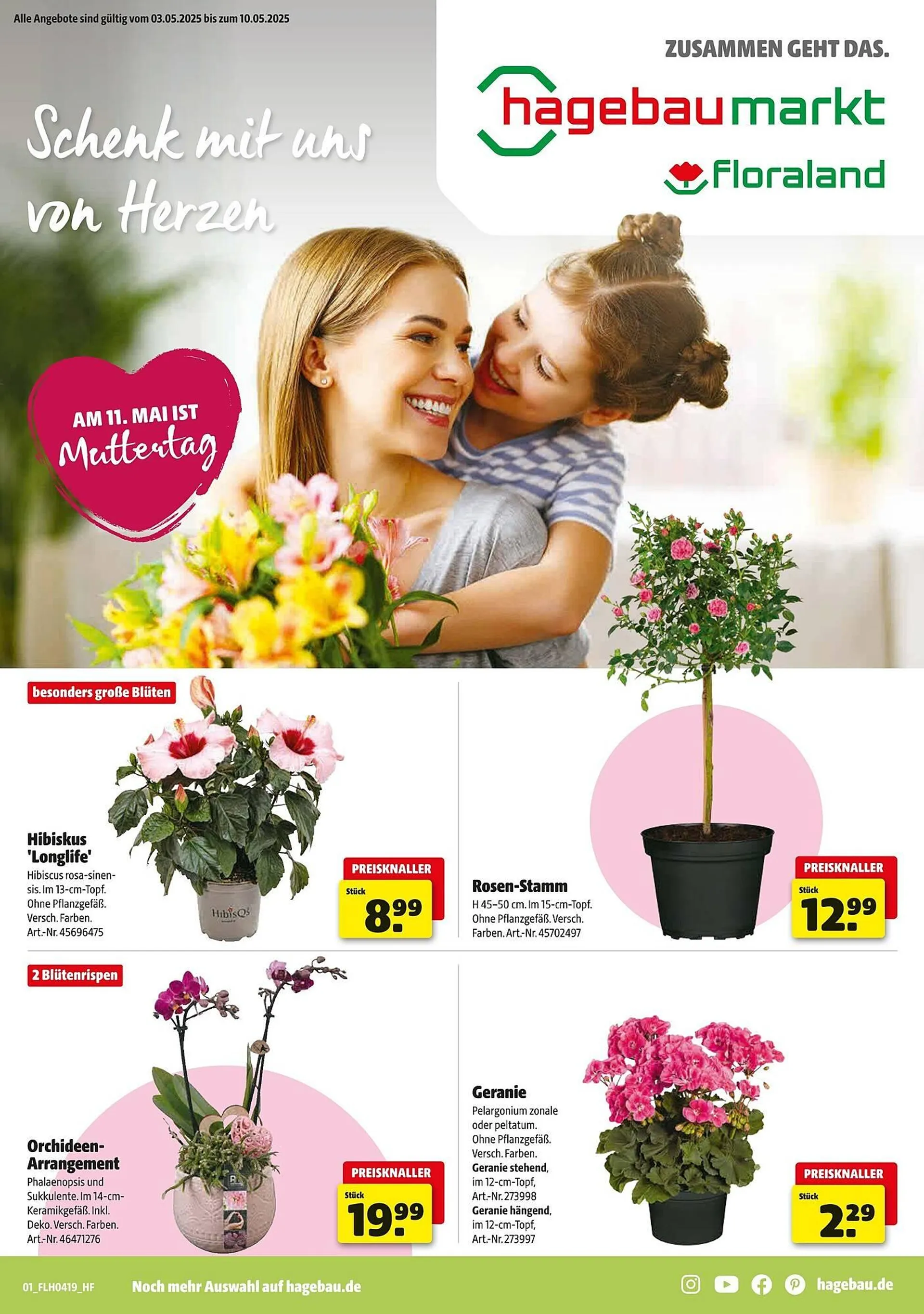Hagebau Prospekt von 3. Mai bis 10. Mai 2025 - Prospekt seite 1