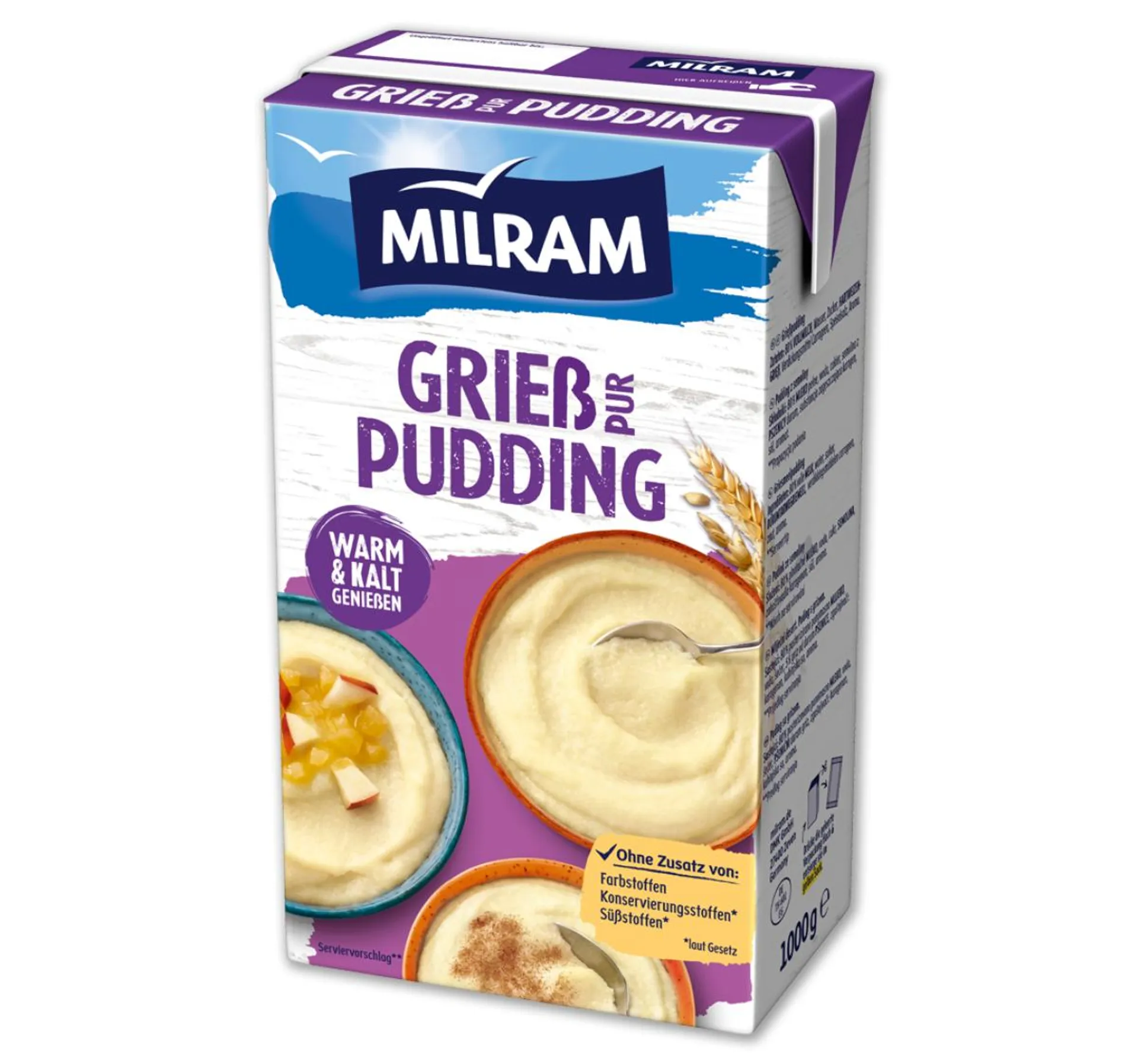 MILRAM Grieß-Pudding oder Milch-Reis*