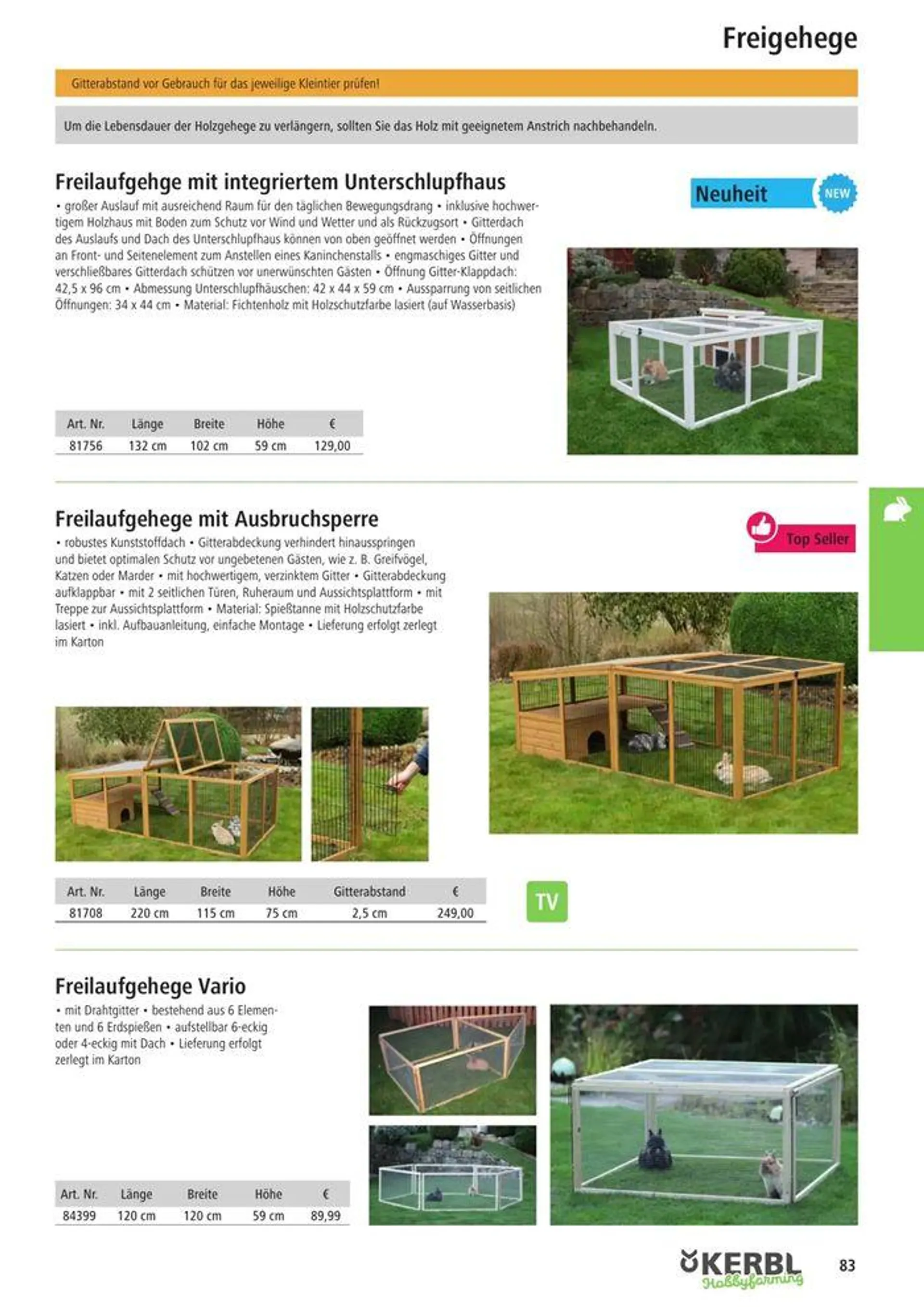 Hobby-Farming 2024 von 5. Juli bis 31. Dezember 2024 - Prospekt seite 85