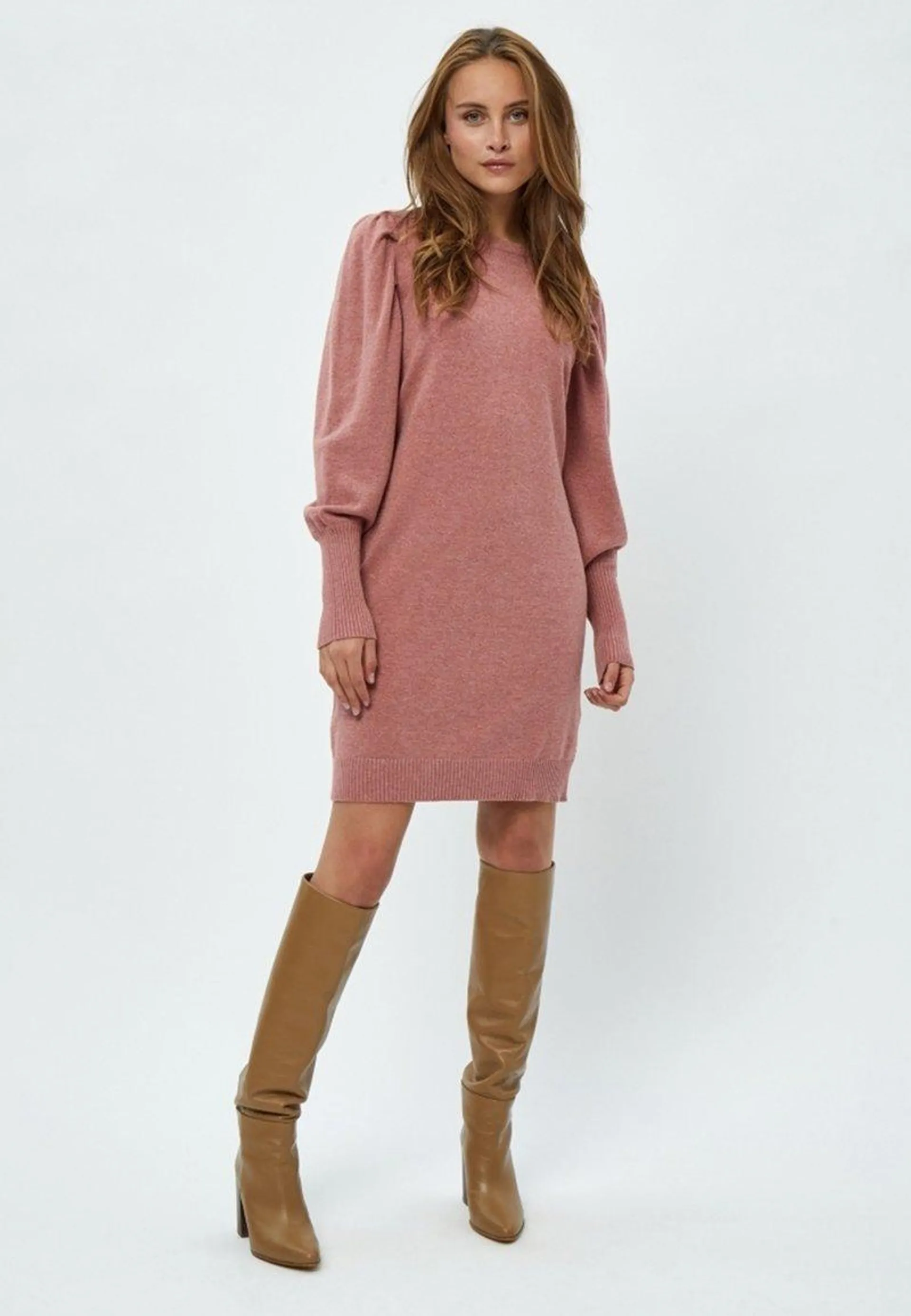 PCANISSA - Robe pull - rose melange