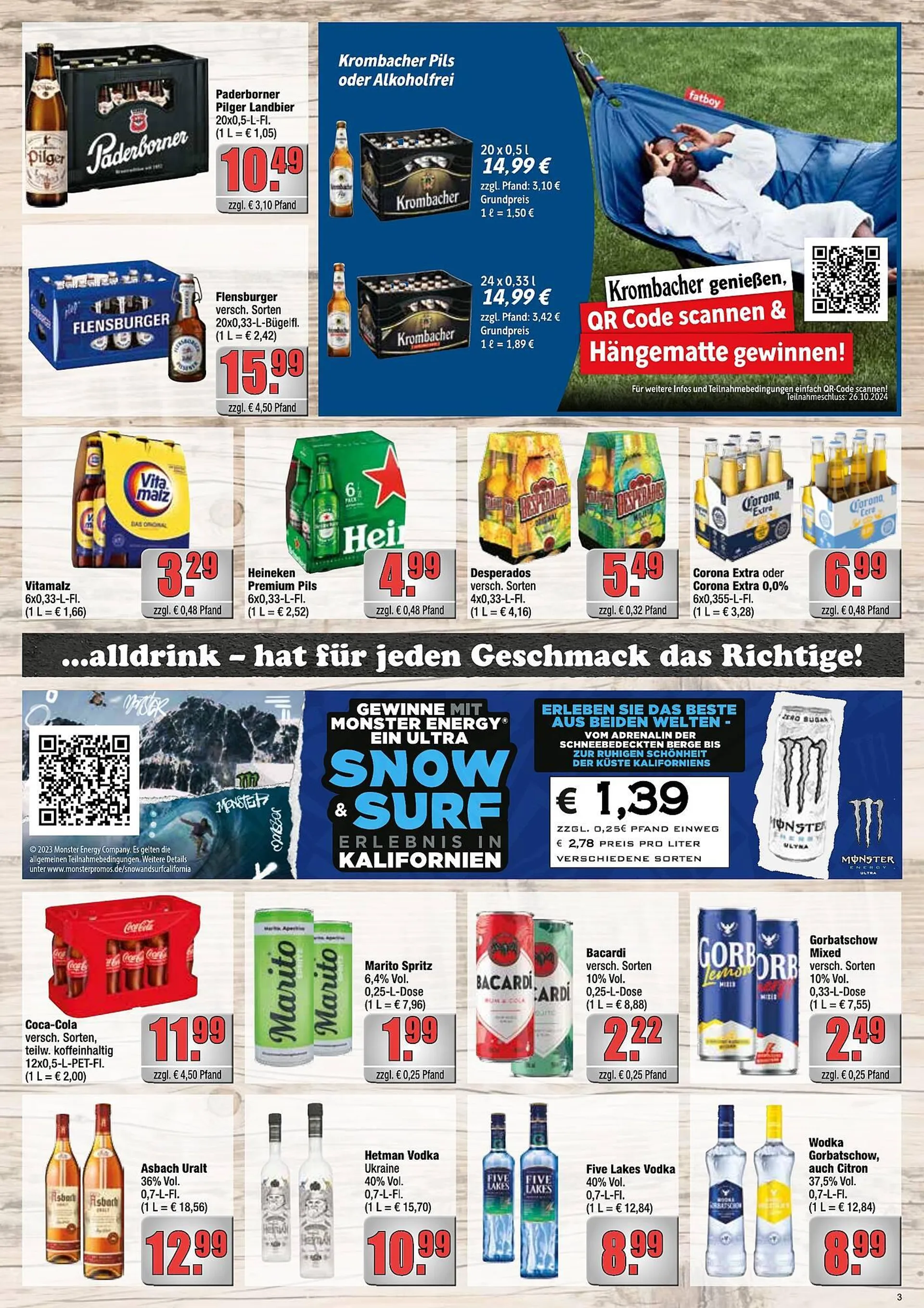 alldrink Prospekt von 7. Oktober bis 12. Oktober 2024 - Prospekt seite 3