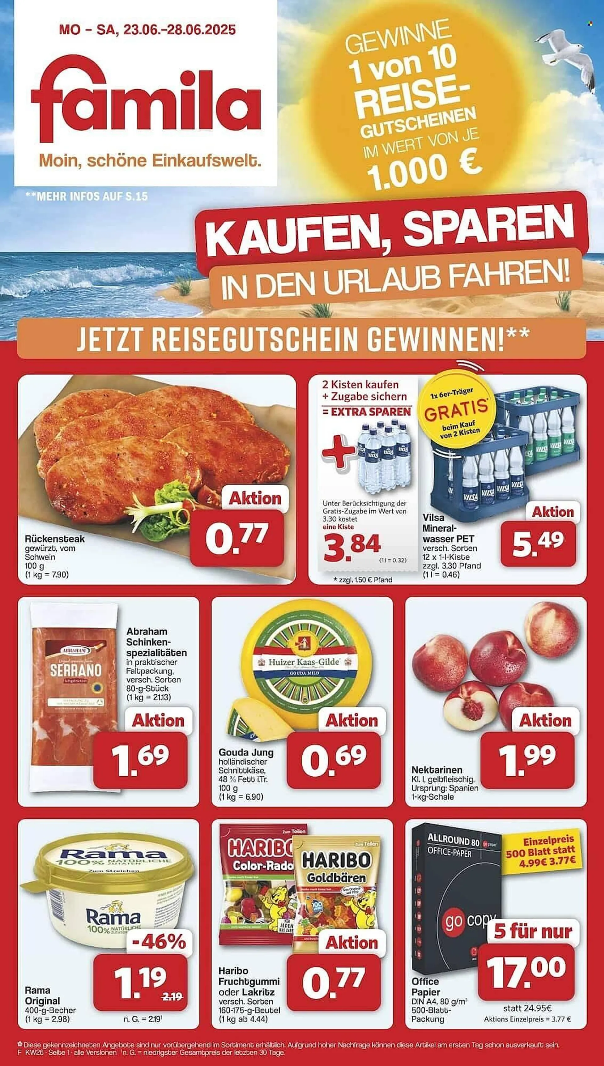 Famila Nord Ost Prospekt von 23. Juni bis 28. Juni 2025 - Prospekt seite 1