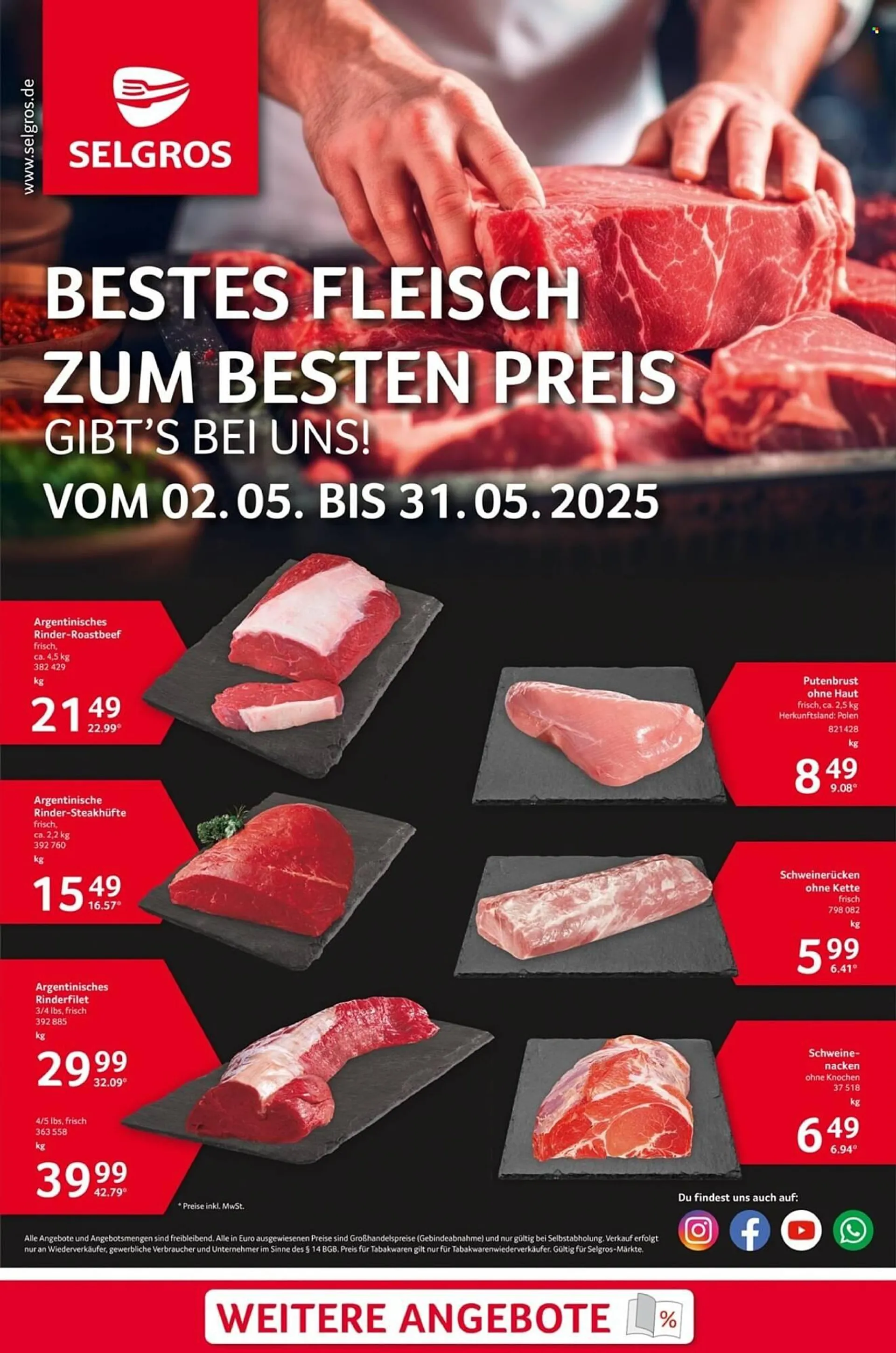 Selgros Prospekt von 2. Mai bis 31. Mai 2025 - Prospekt seite 1