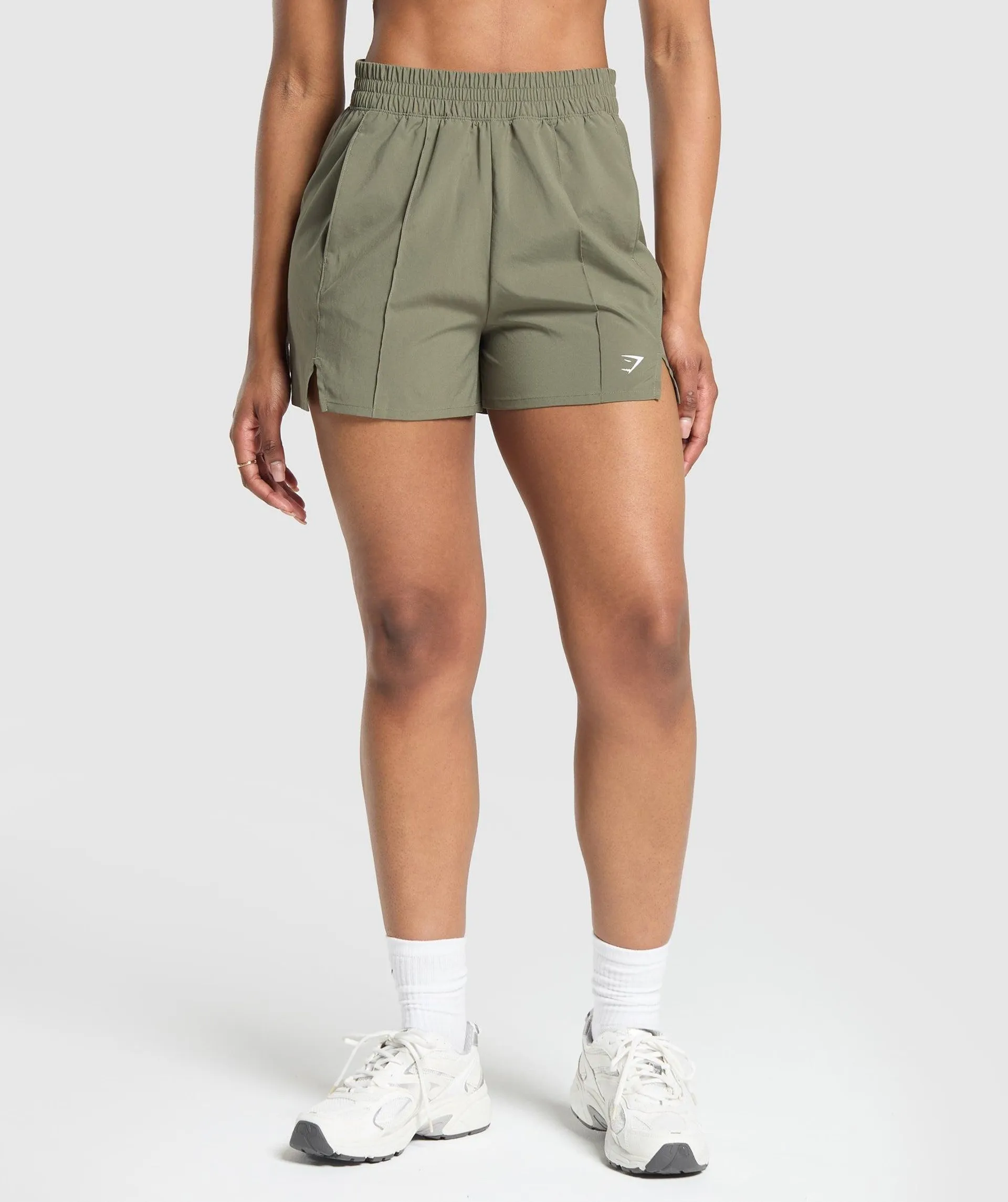 Pintuck Shorts