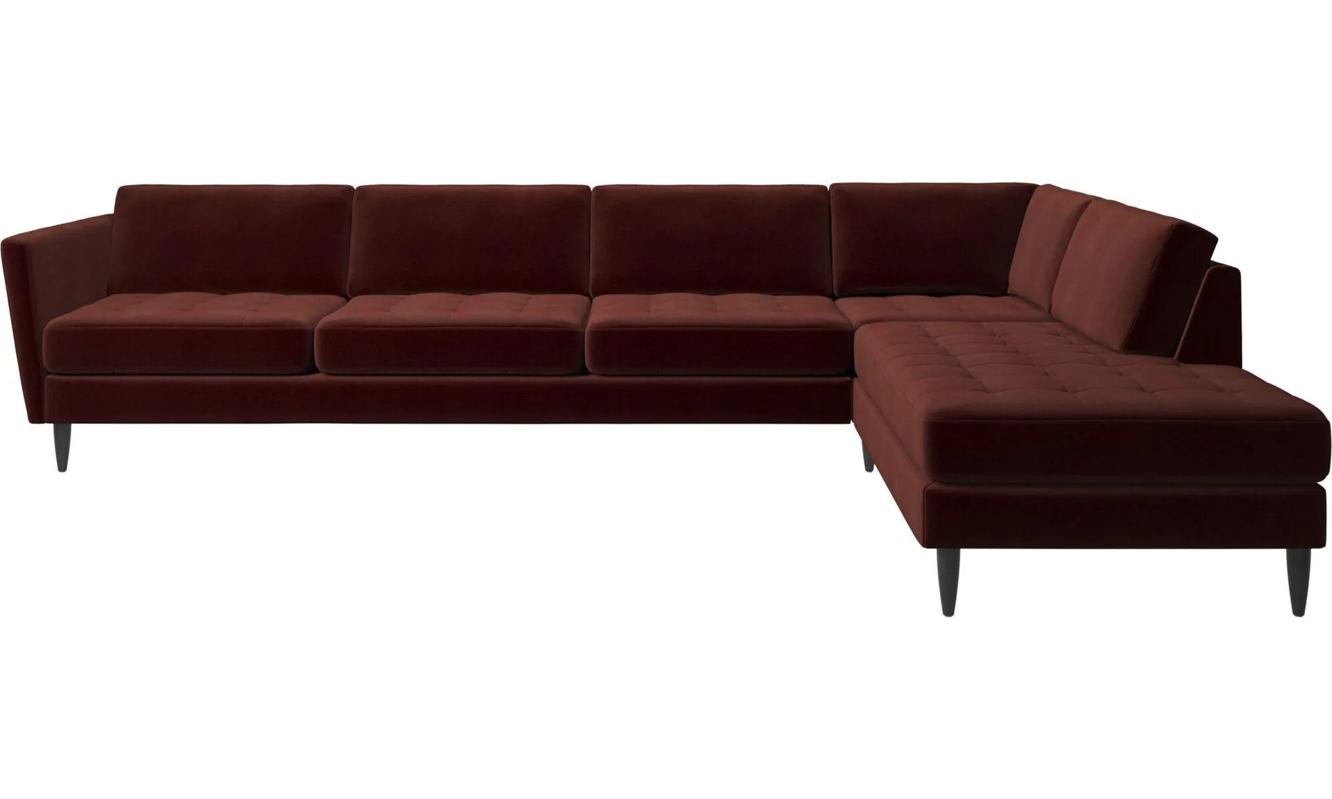 Osaka Ecksofa mit Loungemodul, getuftete Sitzfläche