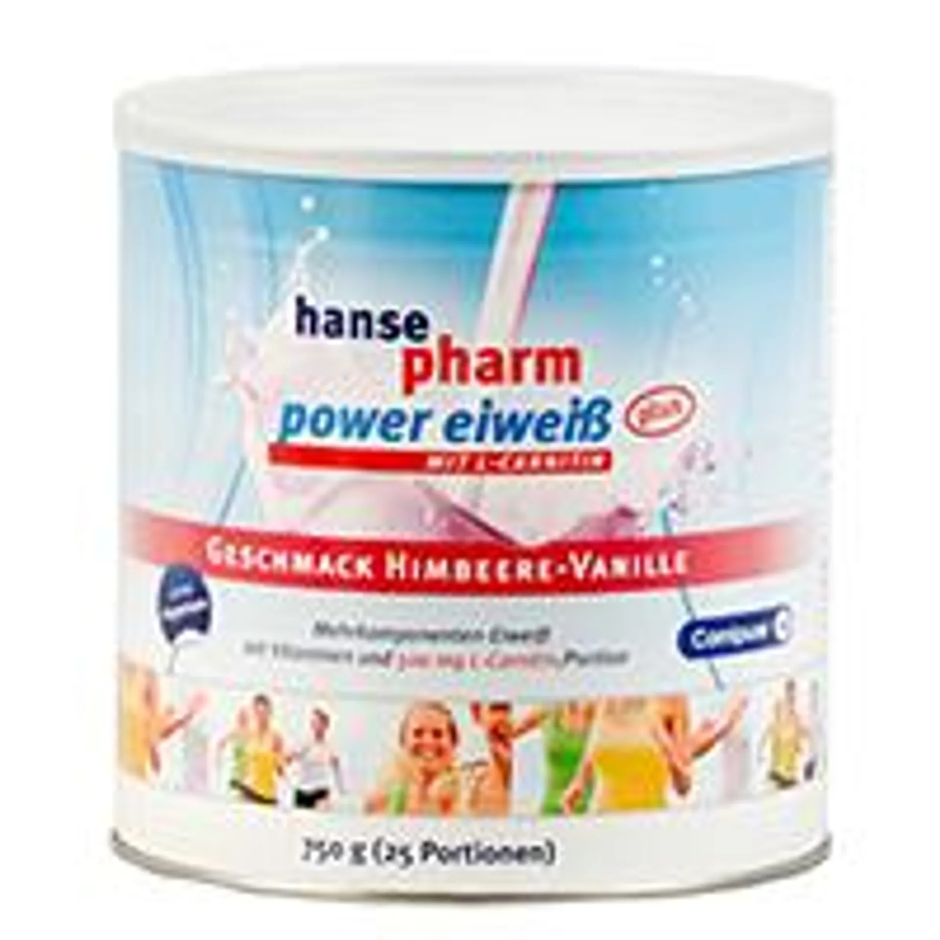 HANSEPHARM Power Eiweiß plus Himbeere-Vanille Plv.