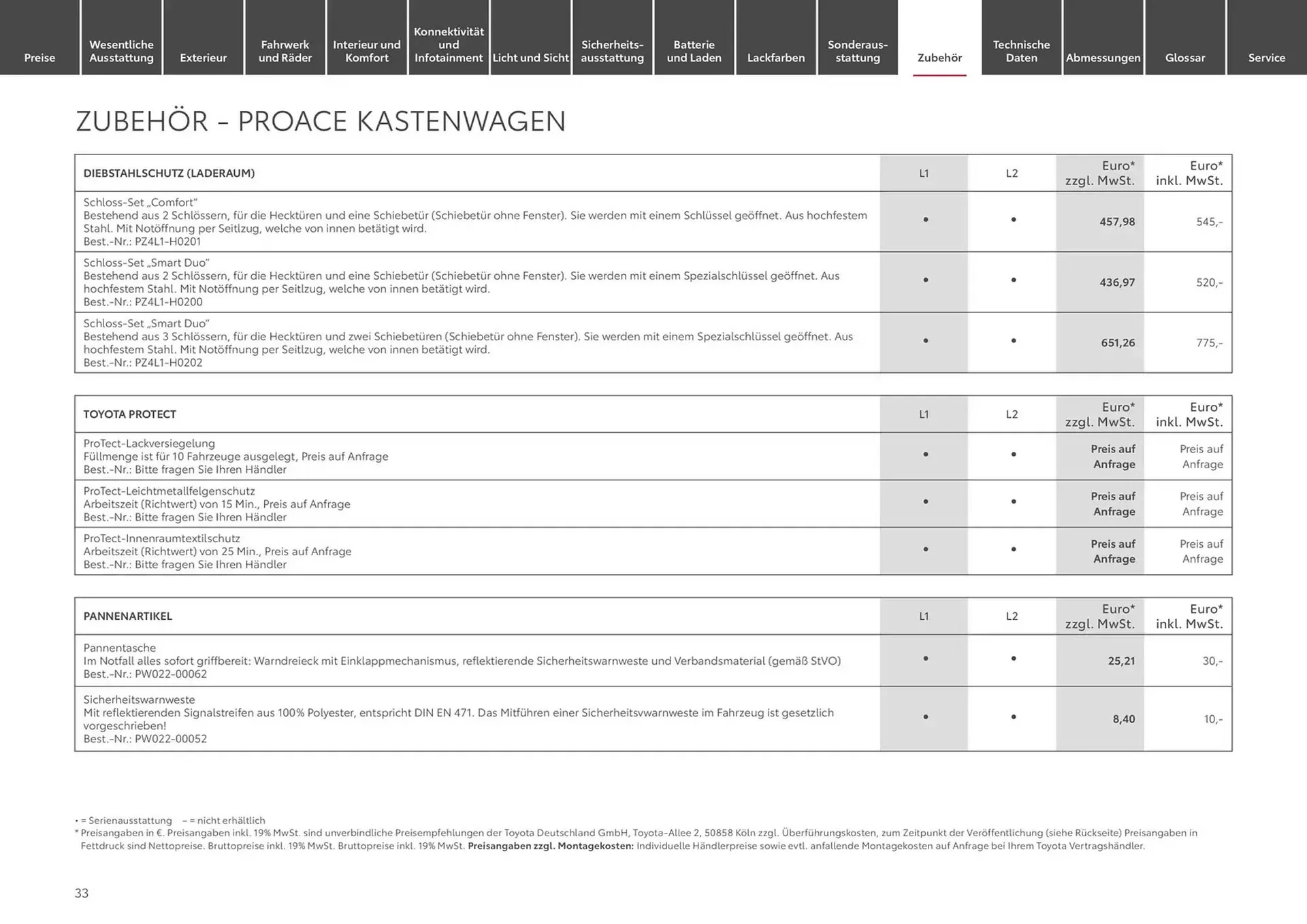 Toyota Prospekt von 13. November bis 13. November 2025 - Prospekt seite 33