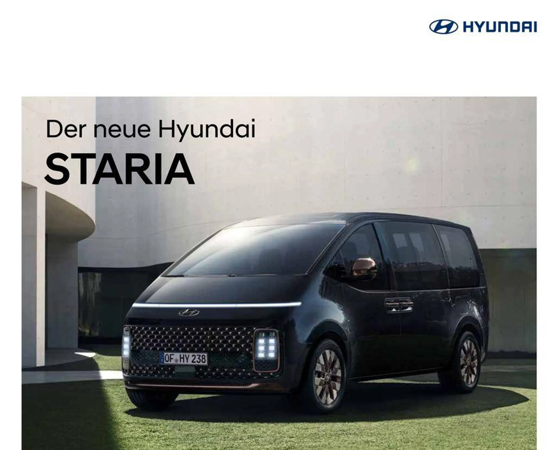 Hyundai STARIA 9-Sitzer von 31. Oktober bis 31. Oktober 2024 - Prospekt seite 1