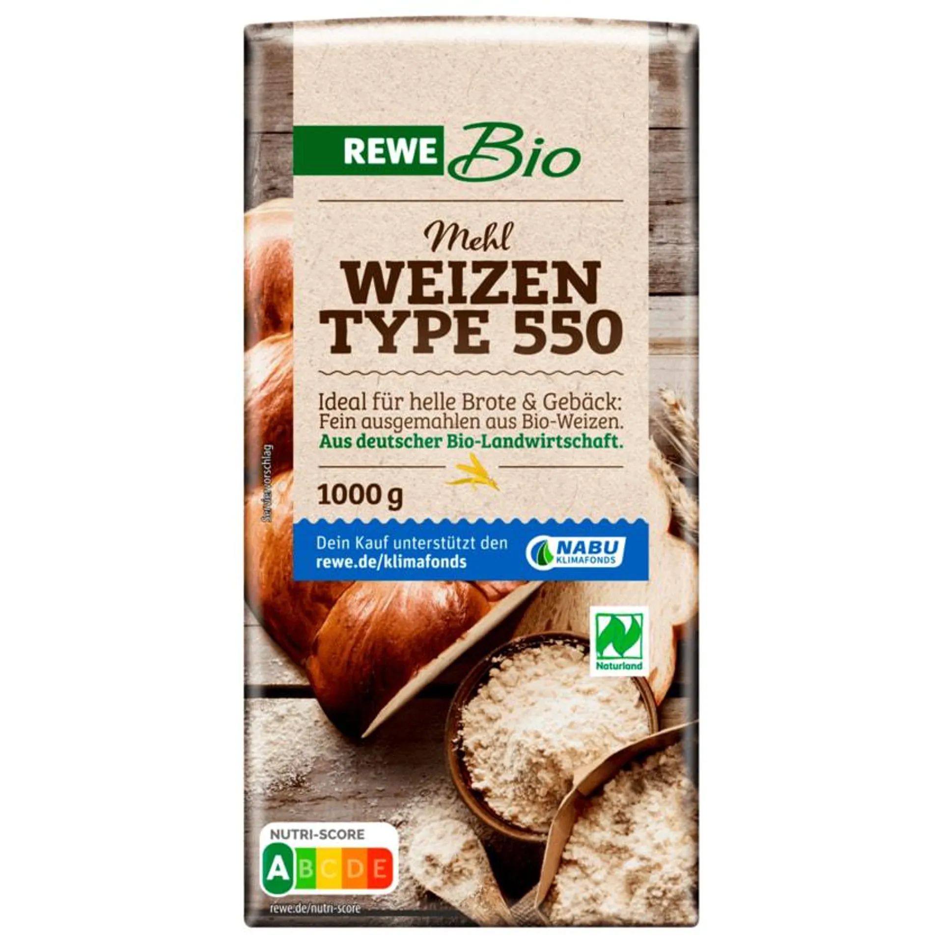 REWE Bio Weizenmehl Type 550 1kg