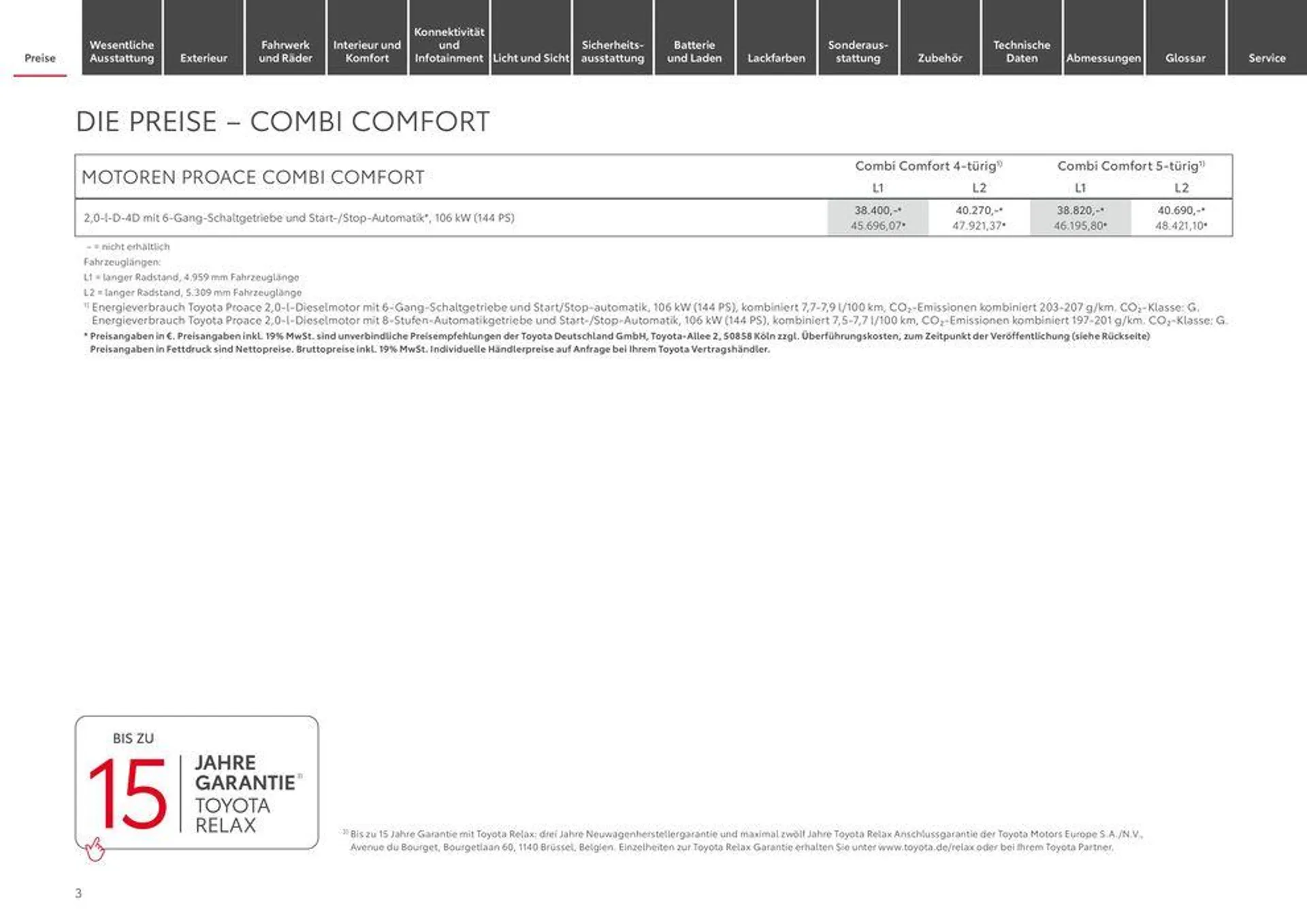 Toyota Proace/Proace Electric von 11. Mai bis 11. Mai 2025 - Prospekt seite 3