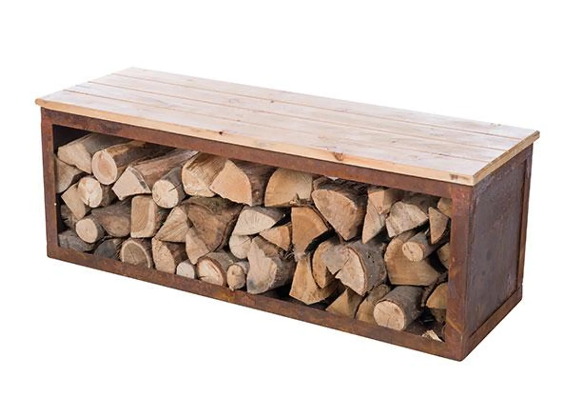 Holzlagerbank Tyr, 120 cm