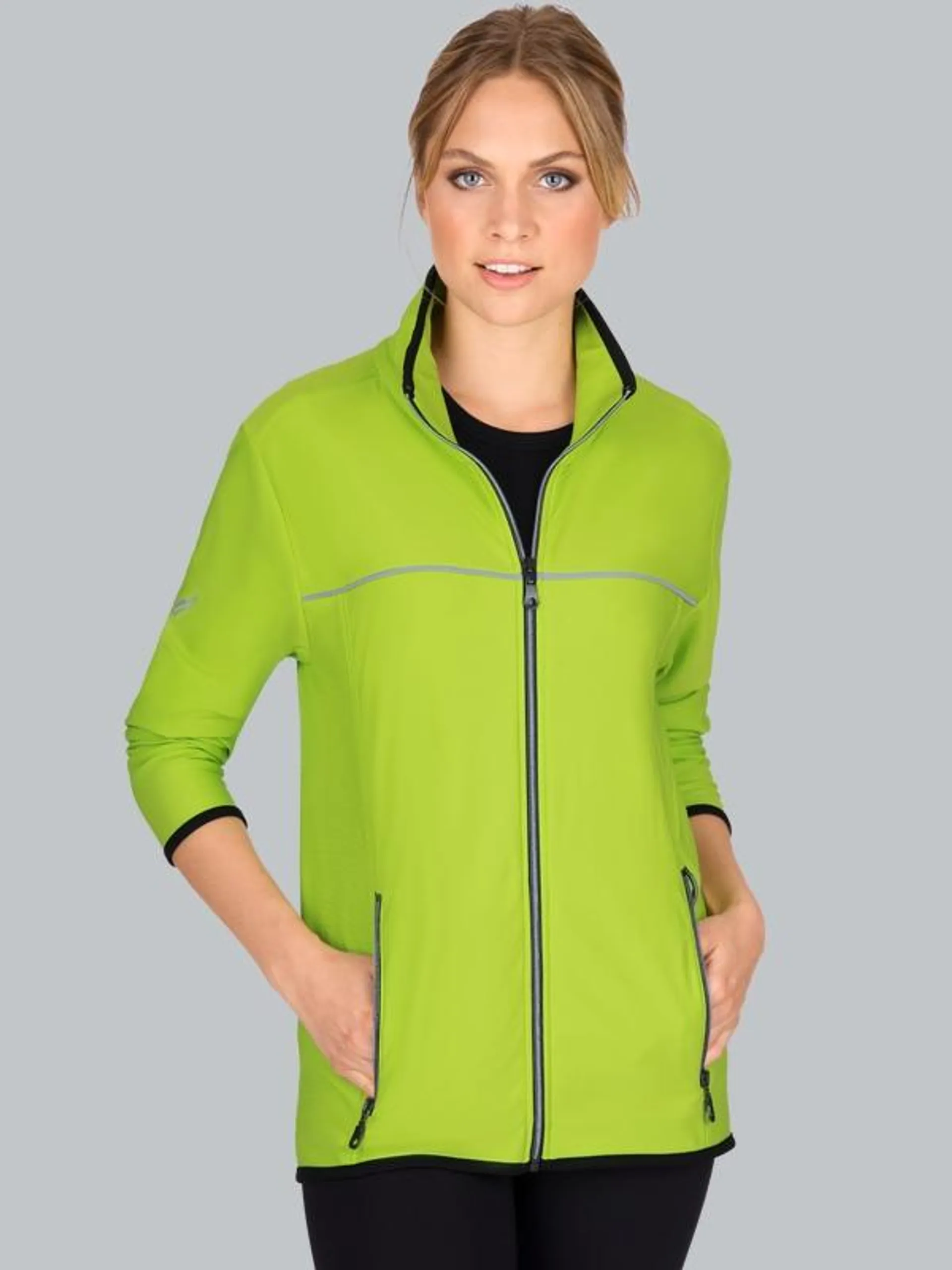 Praktische Sportjacke aus Microfaser Lemon