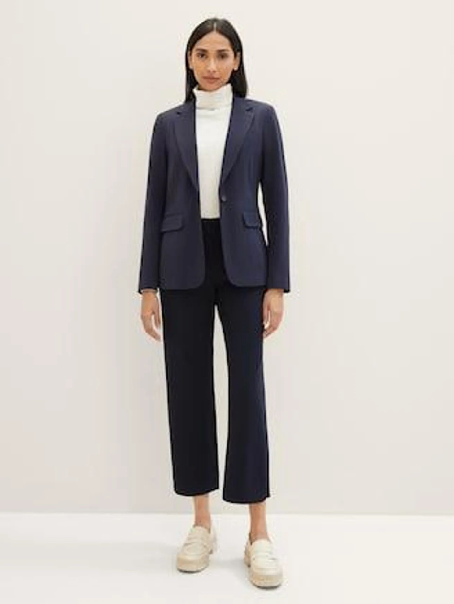 Cropped Mia straight trousers